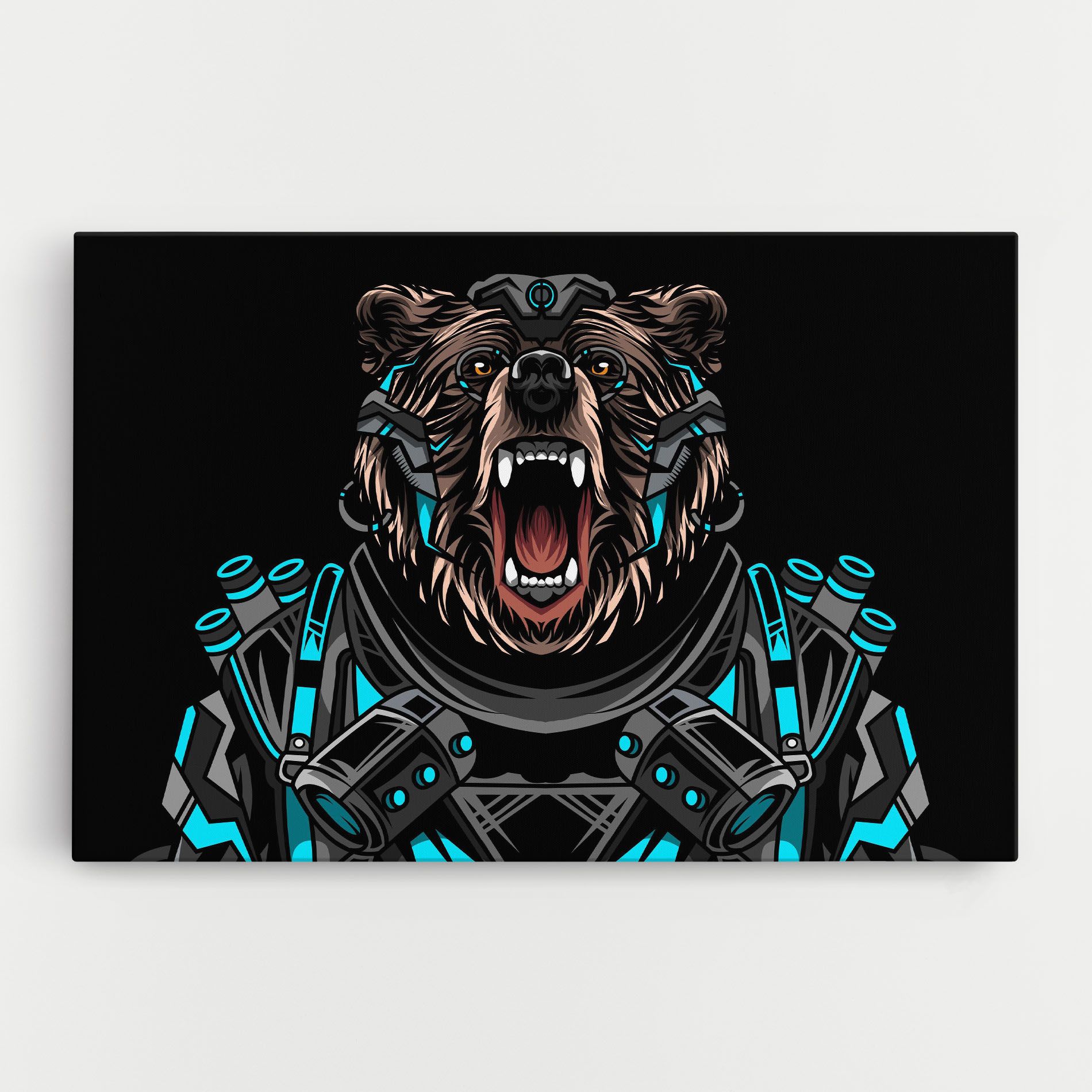 Black Cyborg Bear mockup 0
