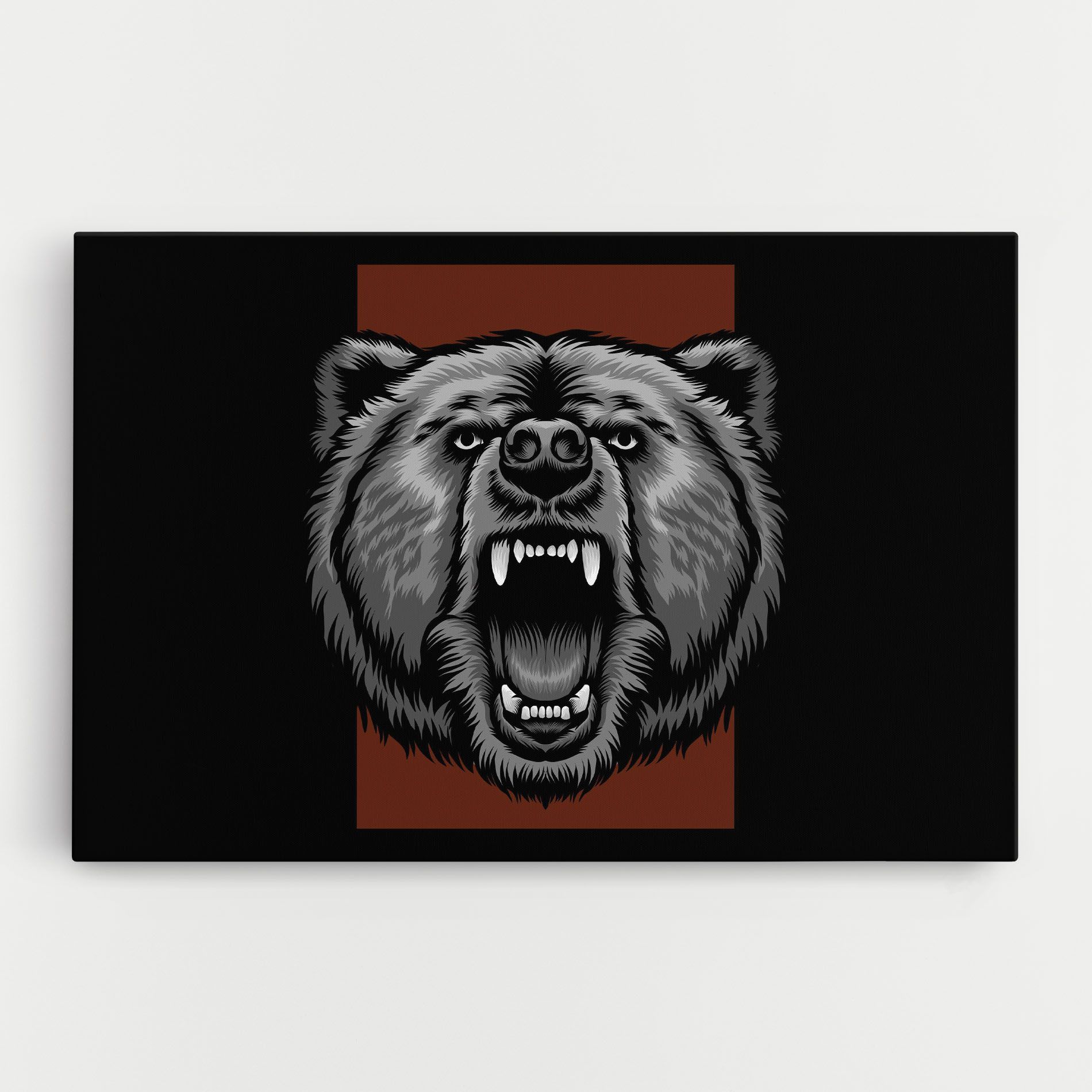 Grey Bear Head mockup 0