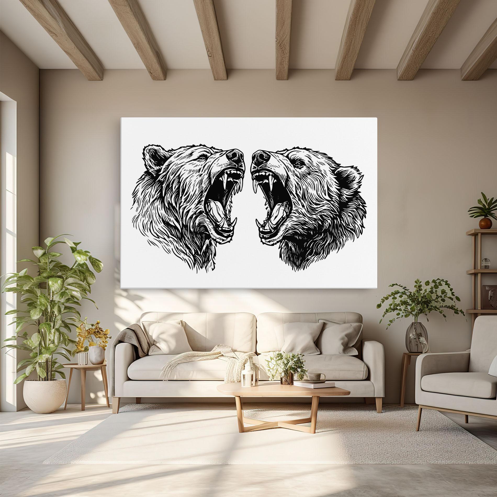 Tablou Canvas Bear Bite mockup 6
