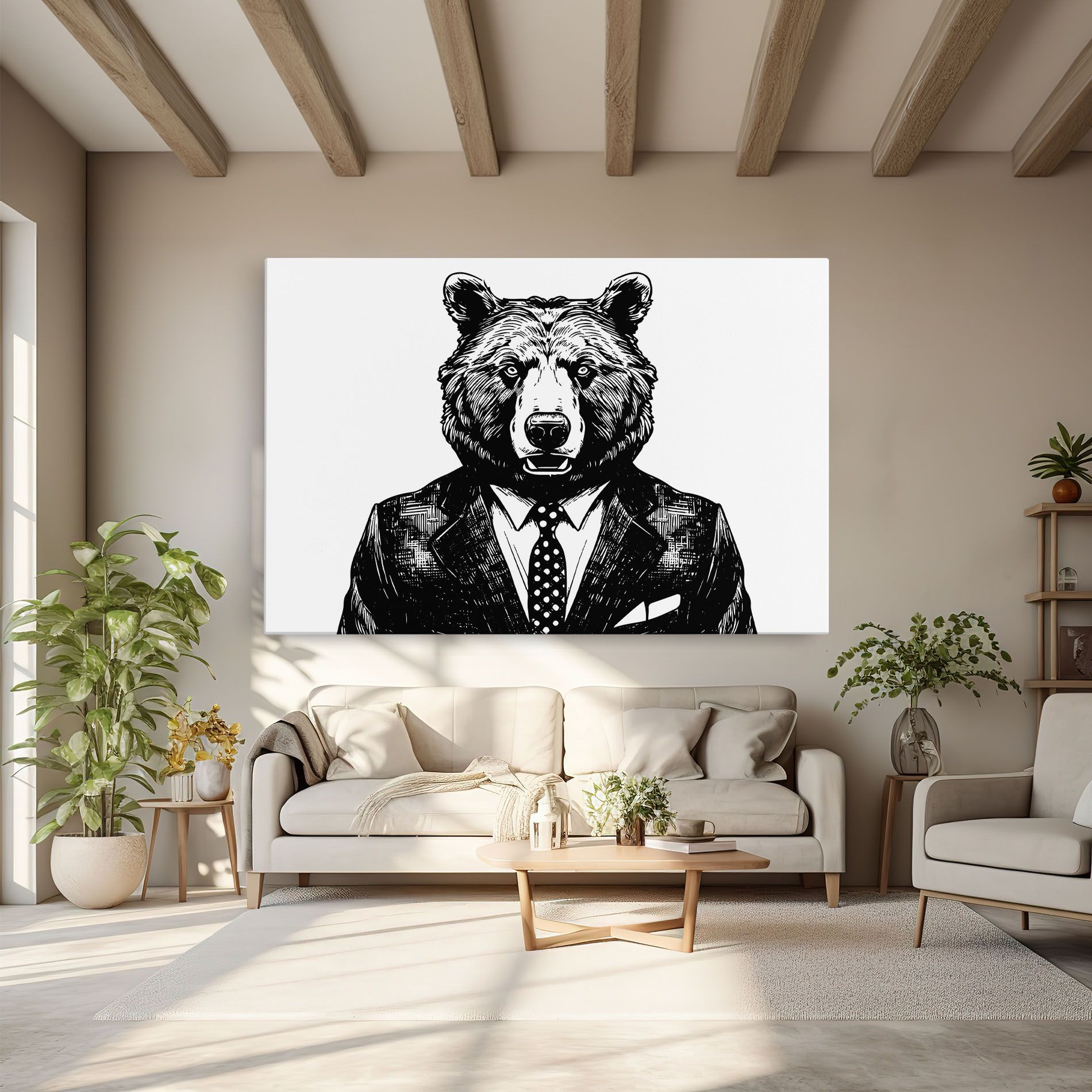 Bear In Suit mockup 6