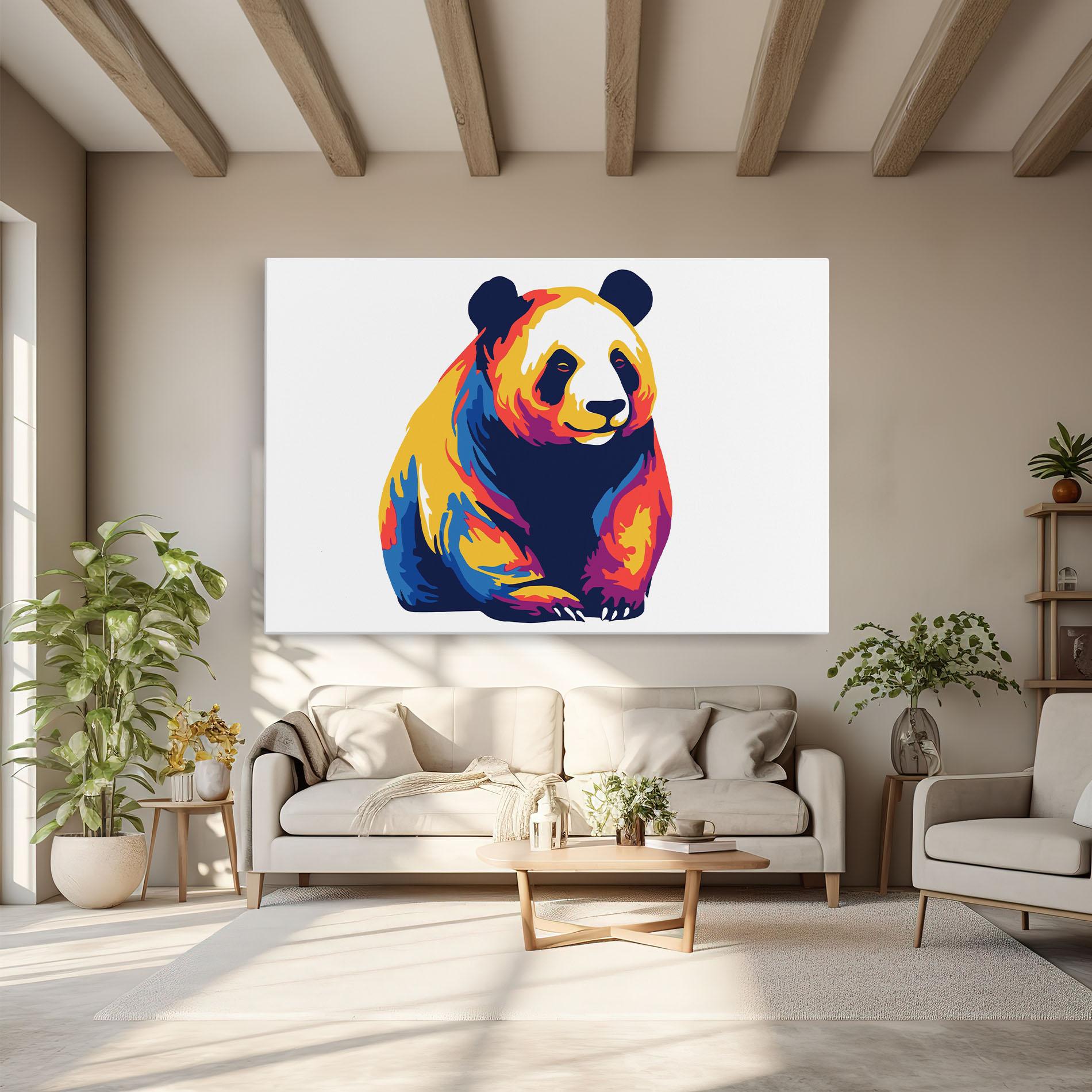 Tablou Canvas Cute Panda mockup 6