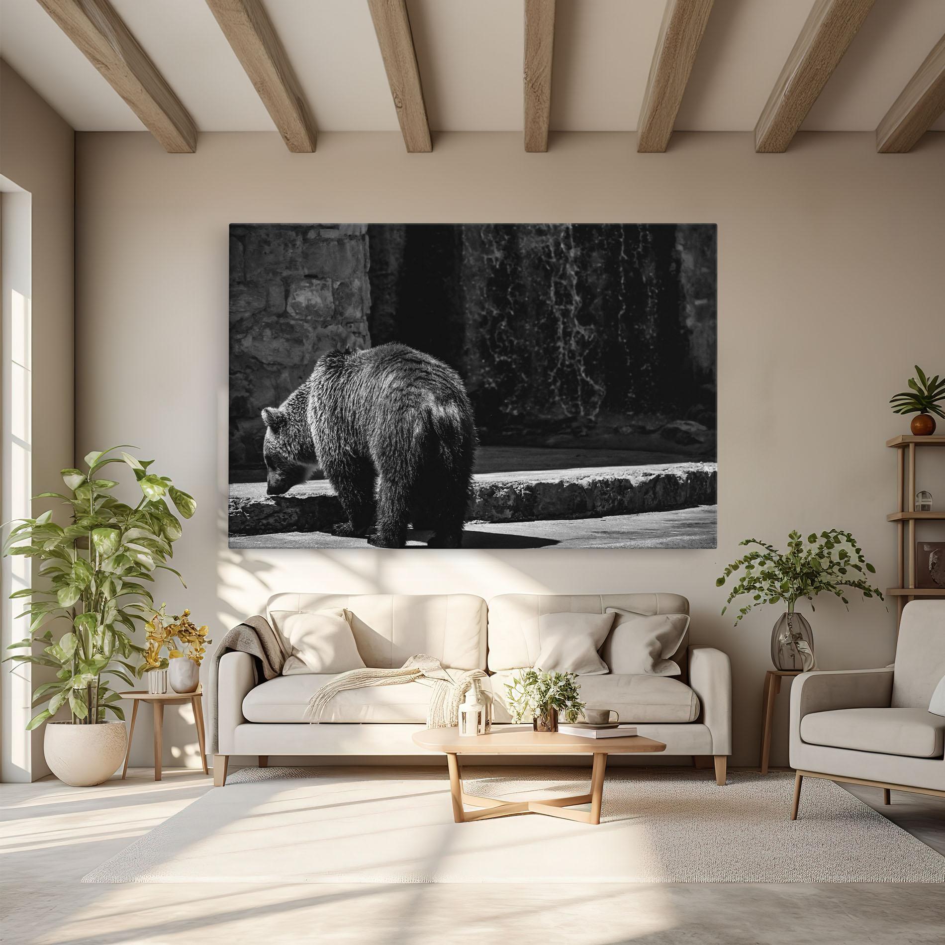 Tablou Canvas Grey Bear mockup 6
