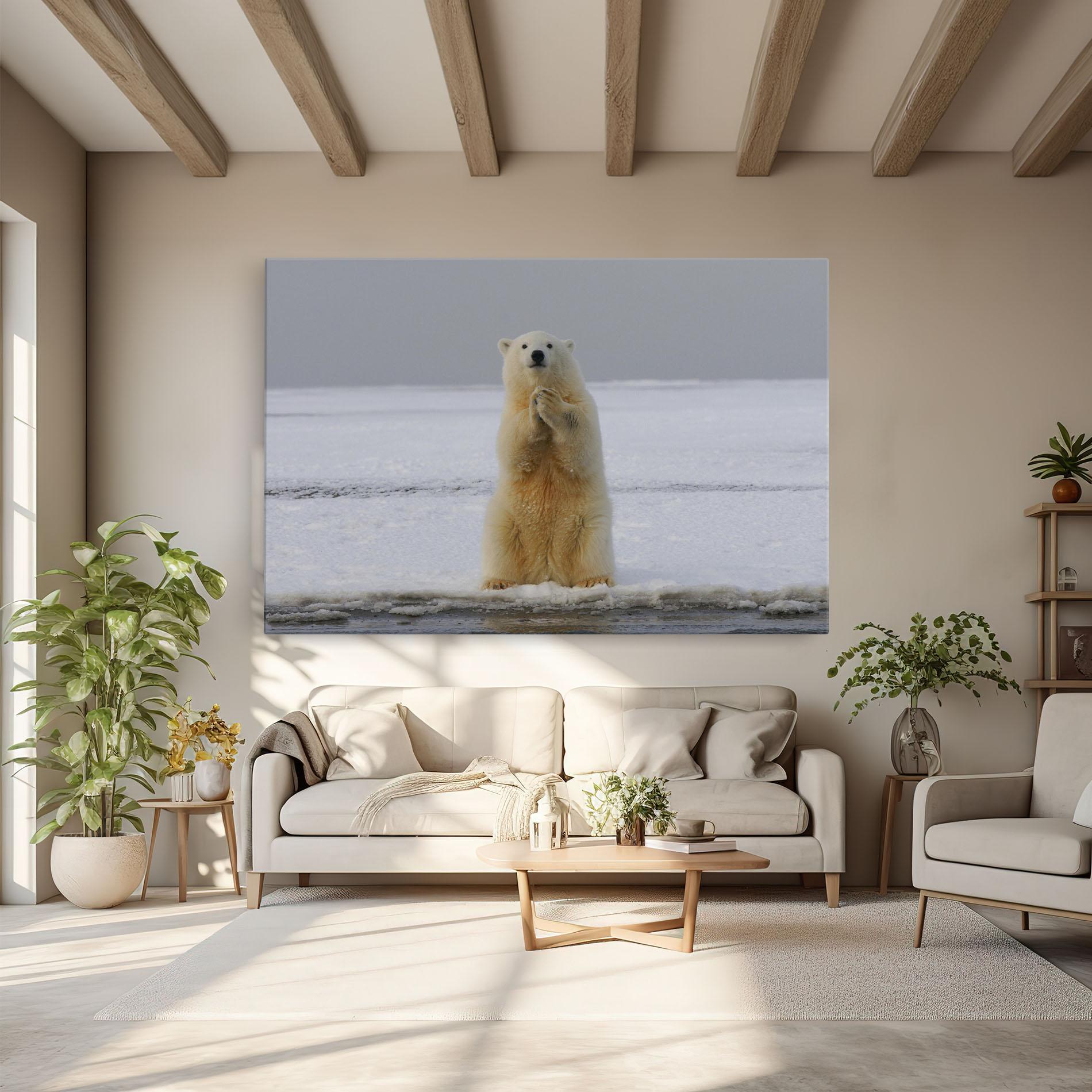 Tablou Canvas Icebear Praying mockup 6