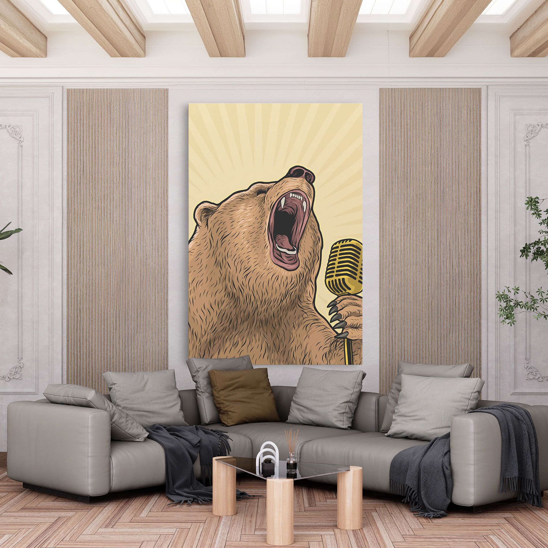 Bear Singing mockup 6