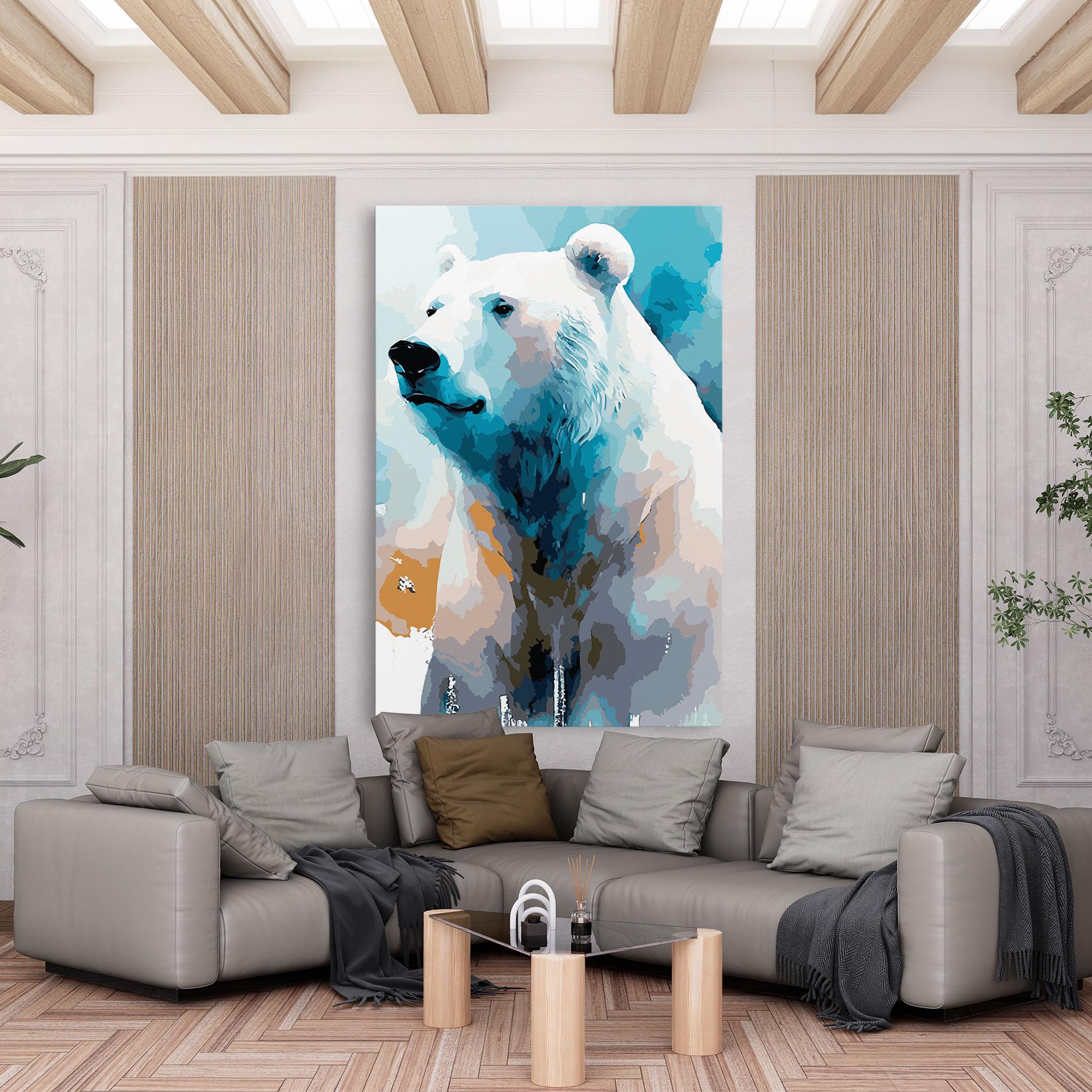 Tablou Canvas Beautiful Icebear mockup 6