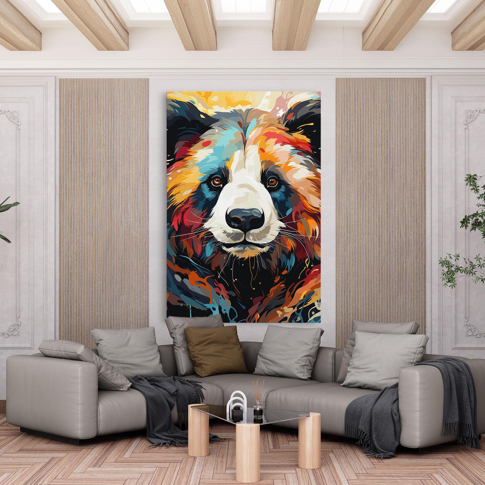Tablou Canvas Cream Color Bear mockup 6