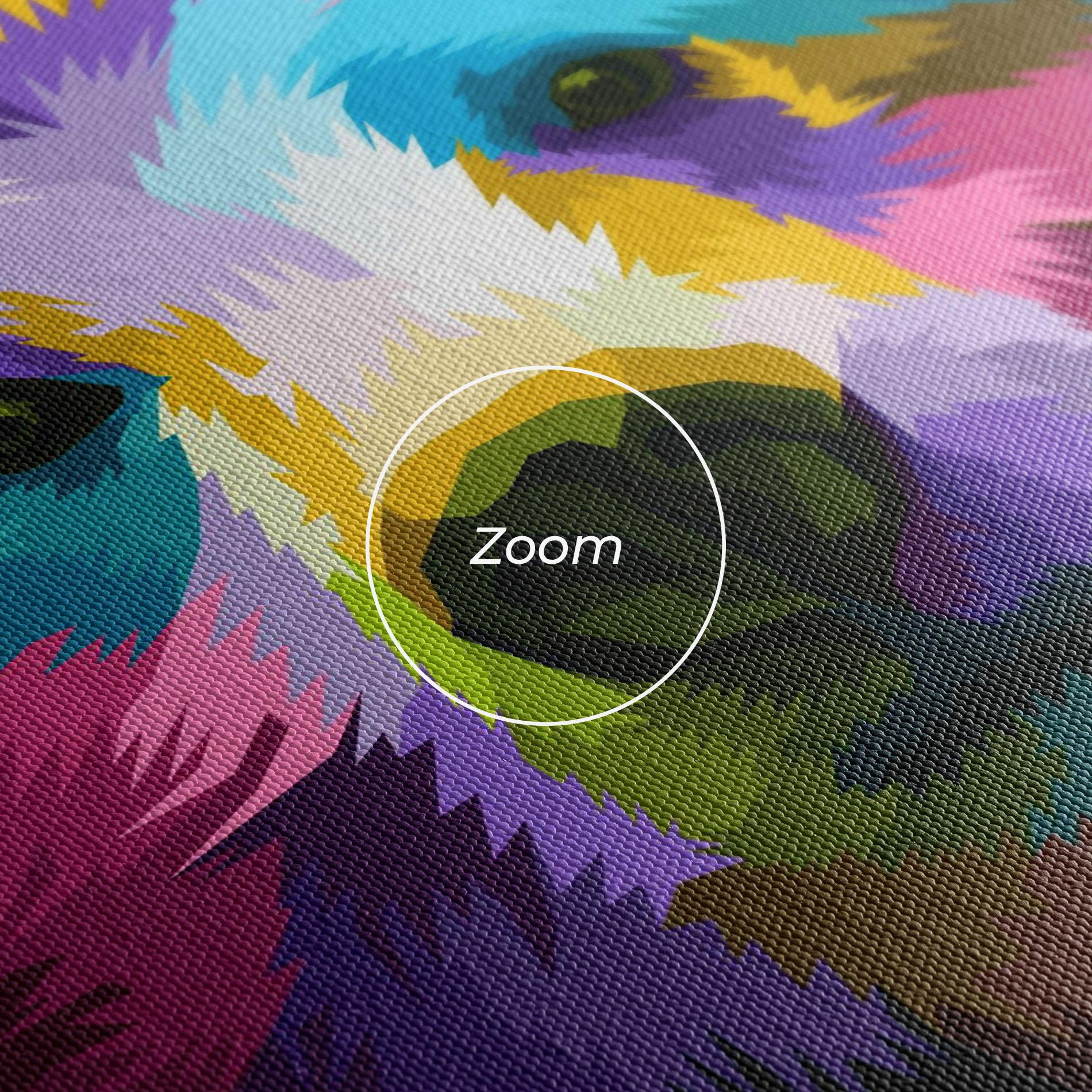 Tablou Canvas Colorful Bear Head mockup 3