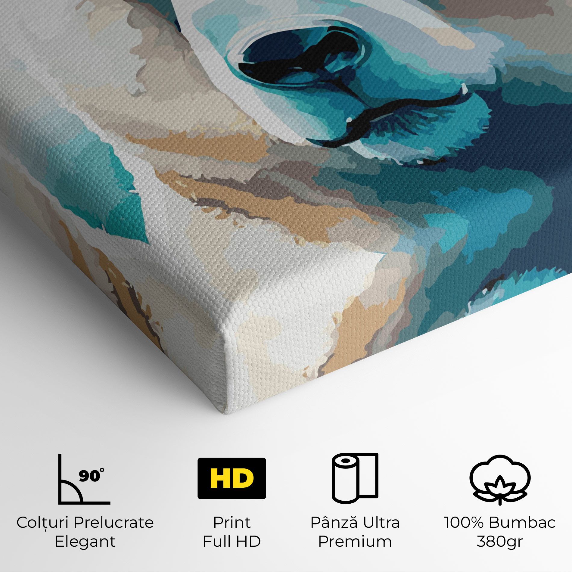 Big Watercolor Bear mockup 4