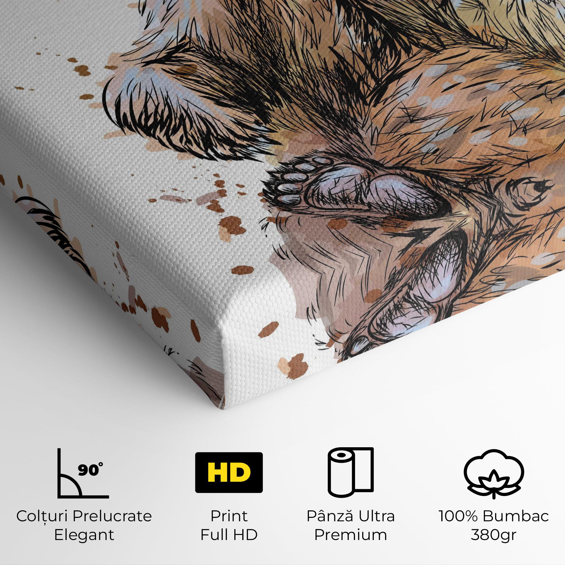 Tablou Canvas Butterfly Bear mockup 4