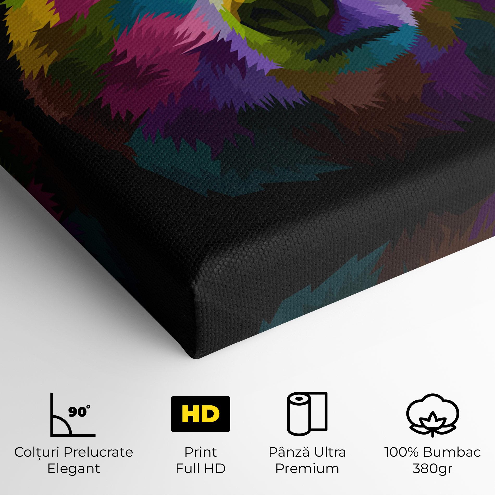 Tablou Canvas Colorful Bear Head mockup 4