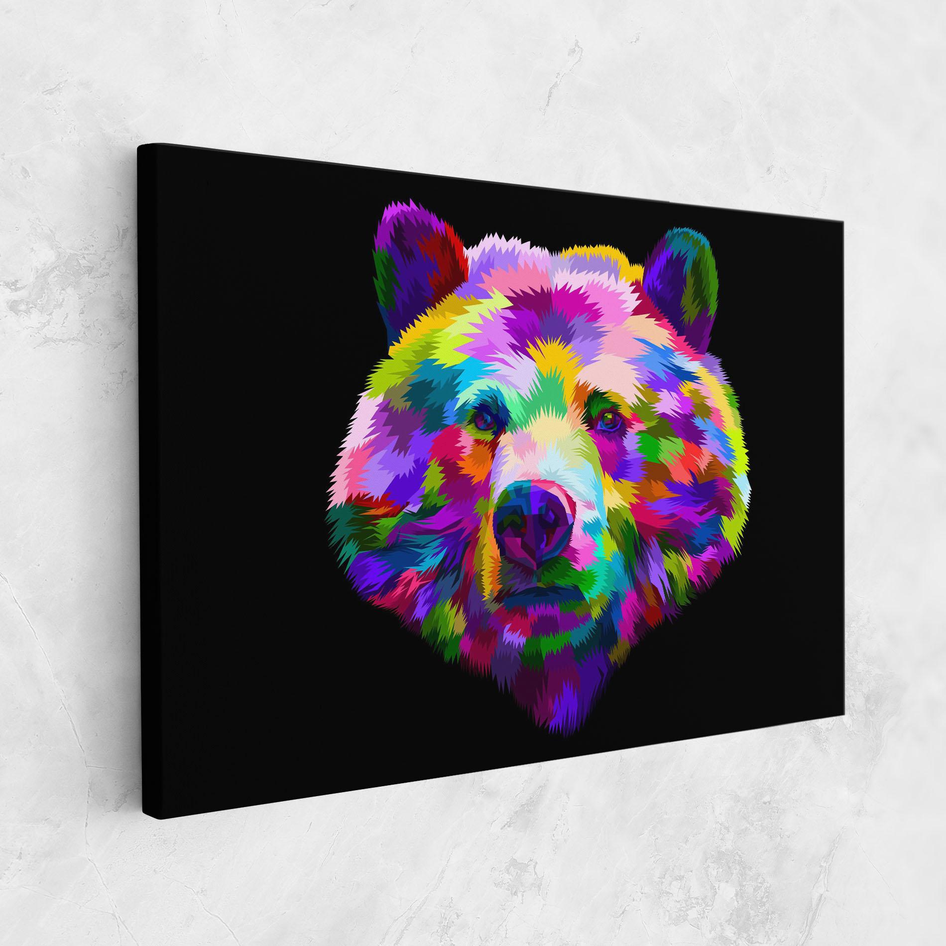 Tablou Canvas Bear Head Art mockup 1