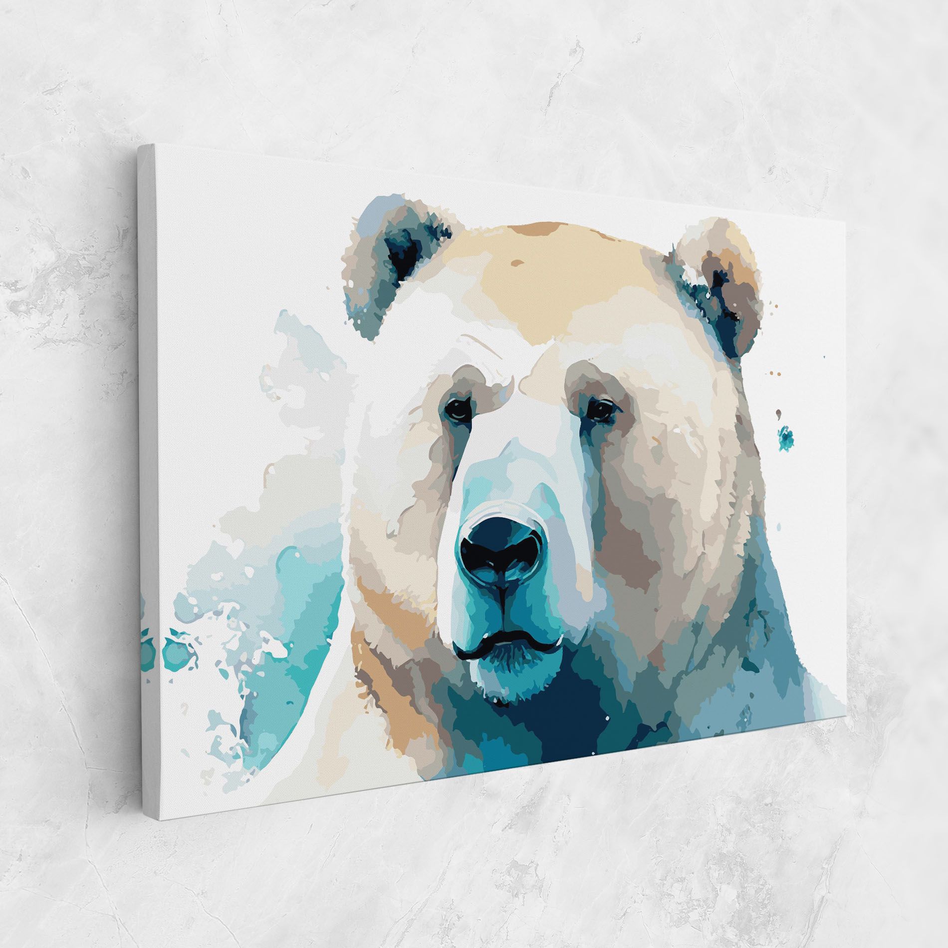 Big Watercolor Bear mockup 1