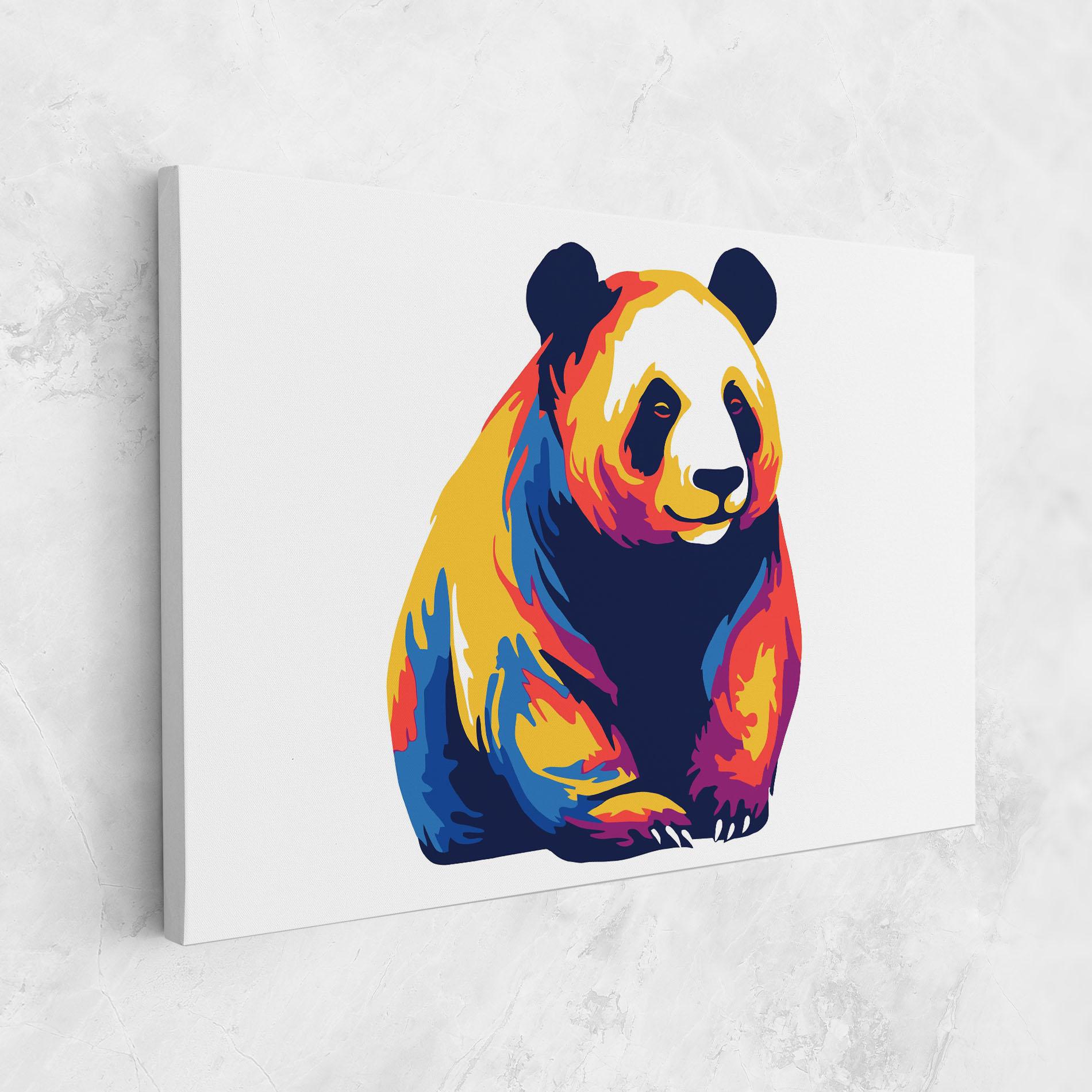 Tablou Canvas Cute Panda mockup 1