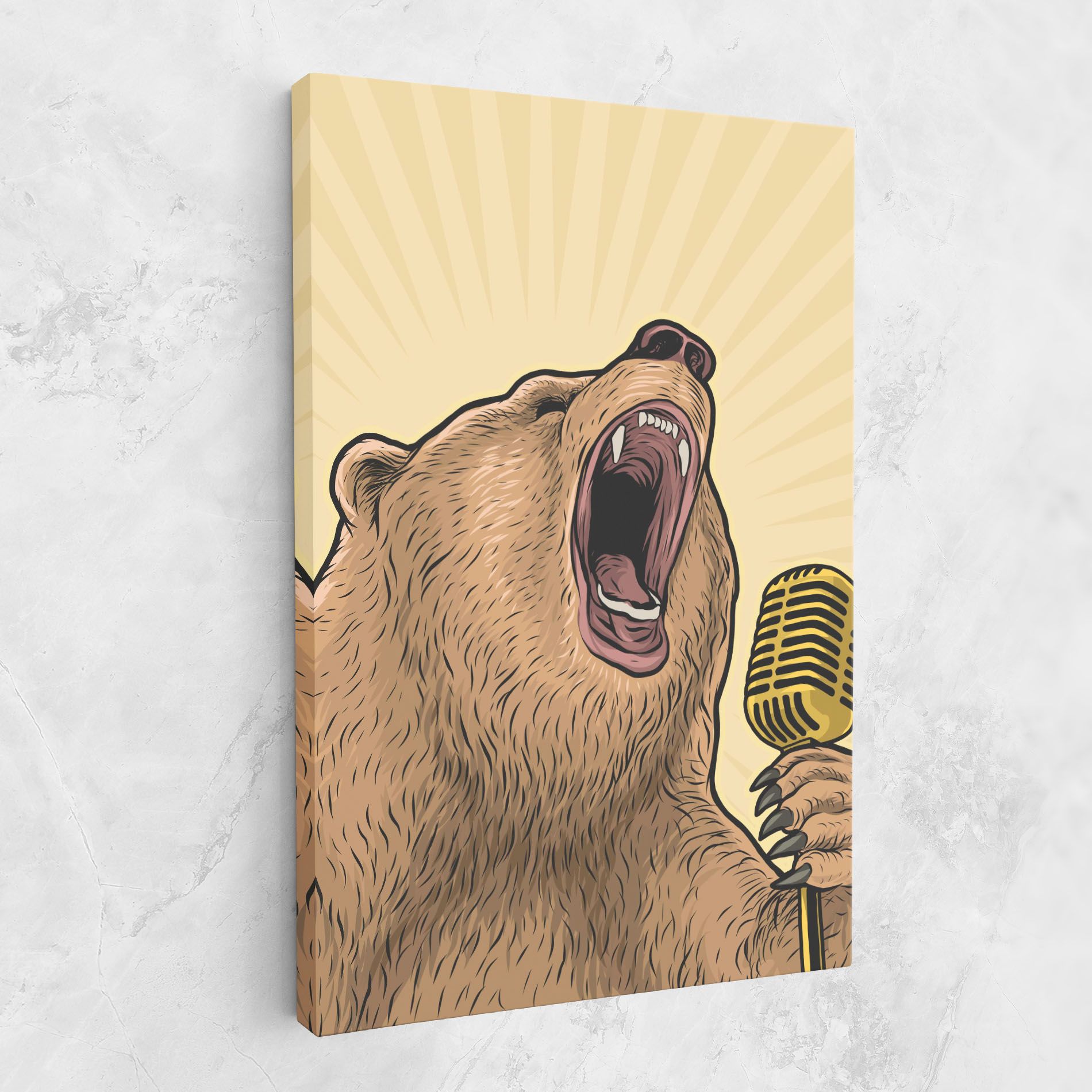 Bear Singing mockup 1
