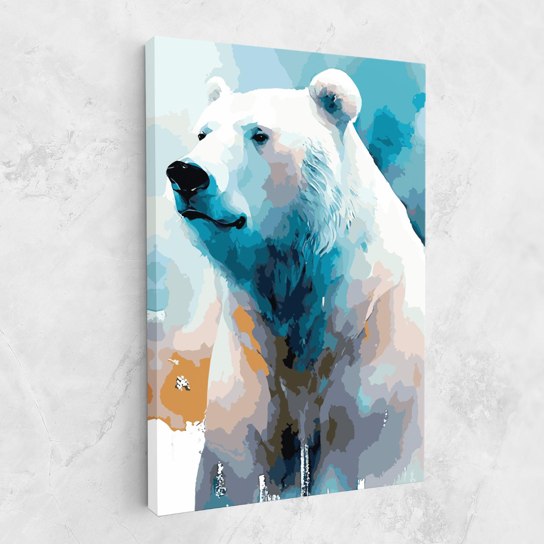 Tablou Canvas Beautiful Icebear mockup 1