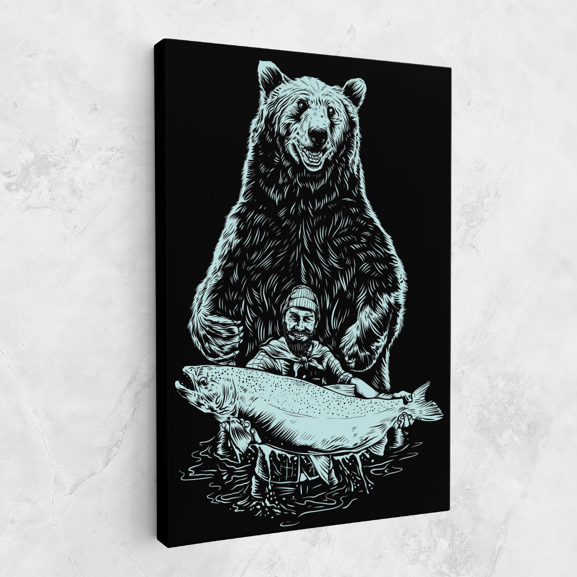 Fishing Bear mockup 1