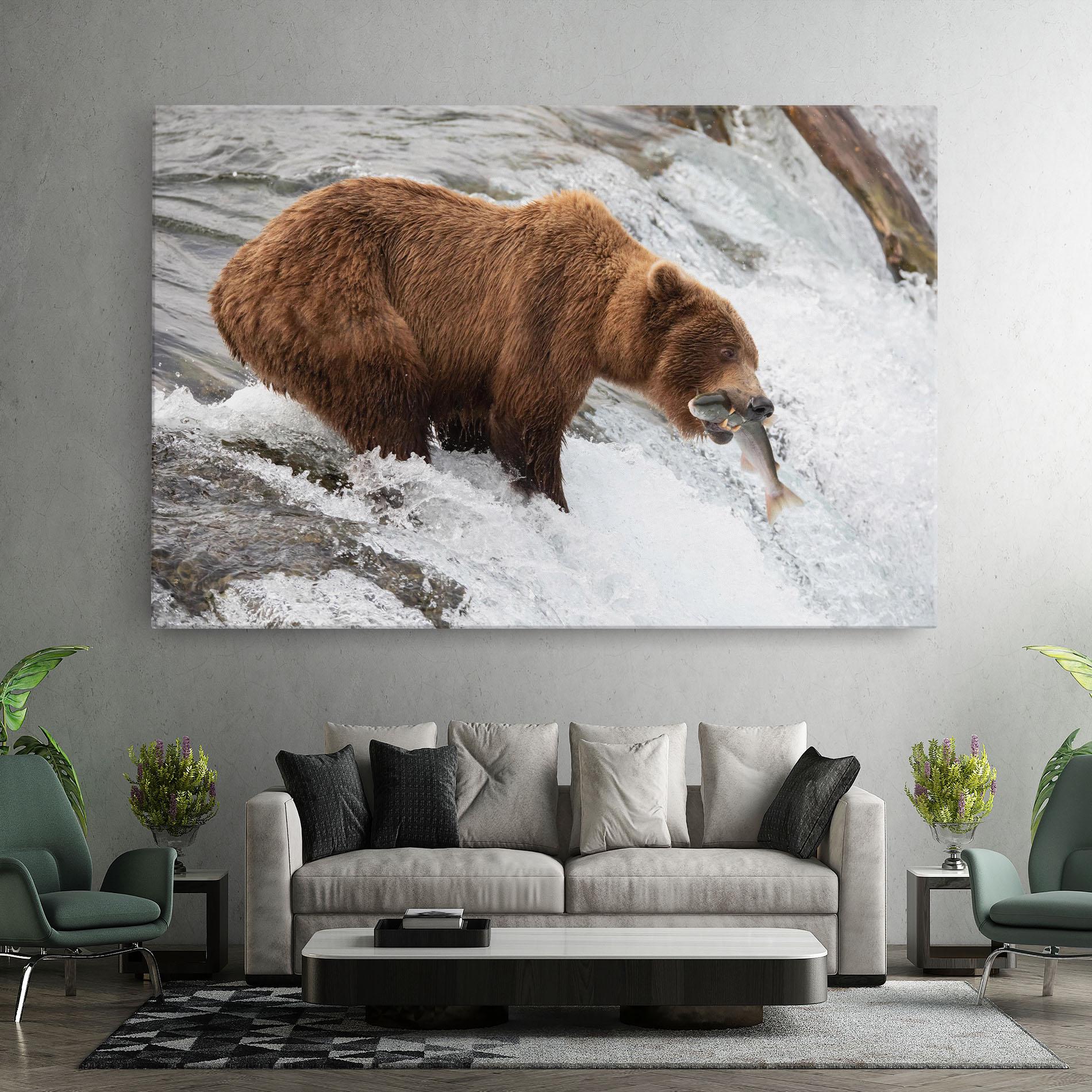 Tablou Canvas Bear Hunting mockup 7