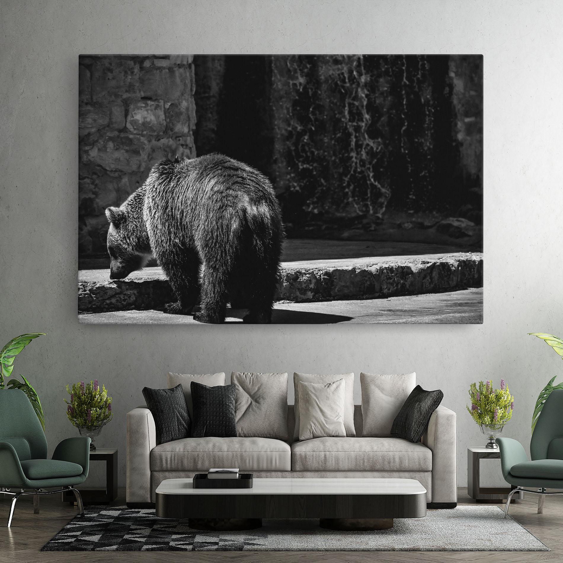Tablou Canvas Grey Bear mockup 7