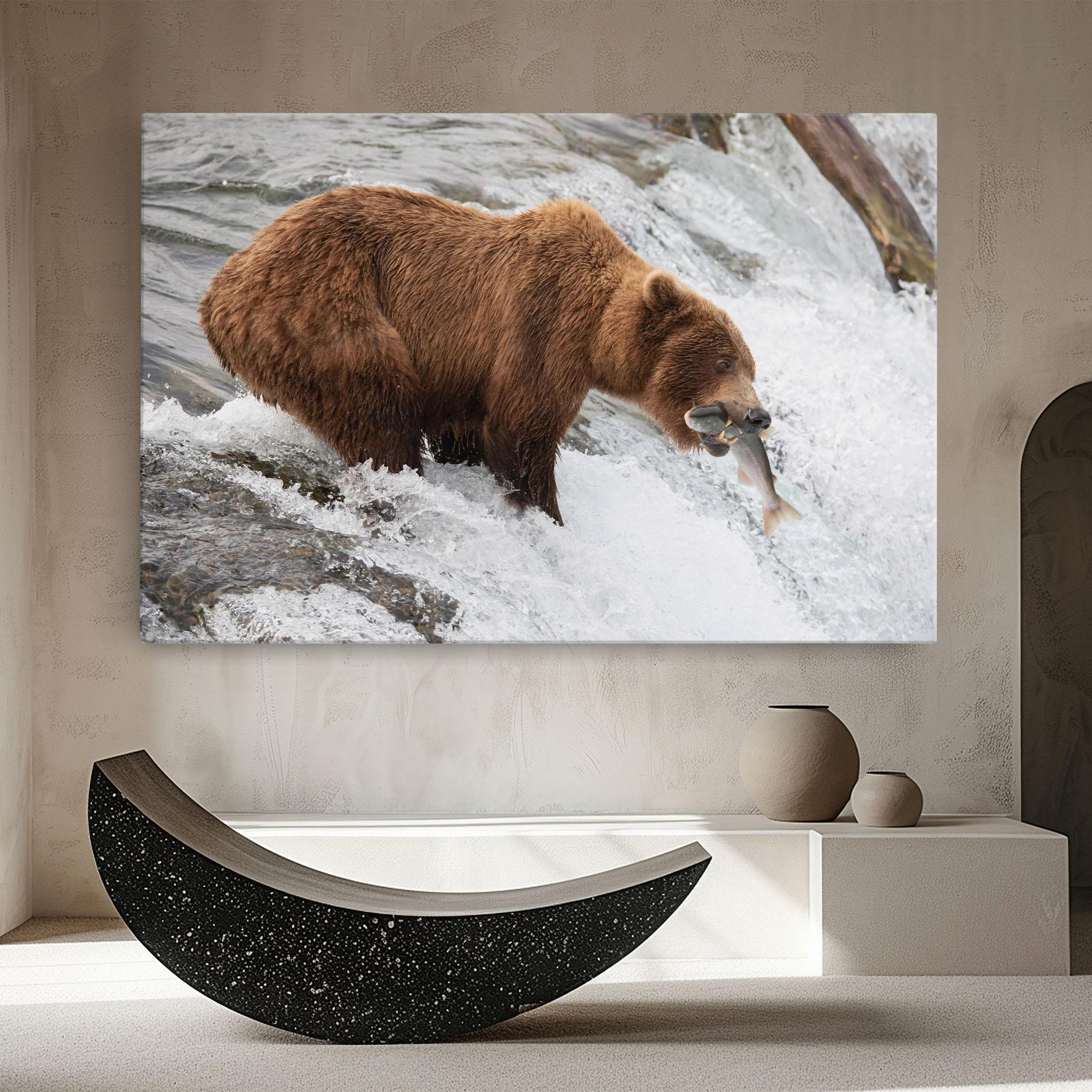 Tablou Canvas Bear Hunting mockup 8
