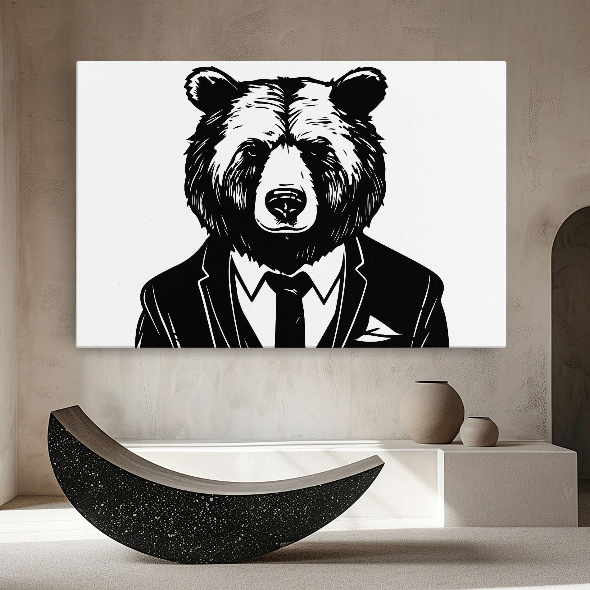 Tablou Canvas Business Bear mockup 8