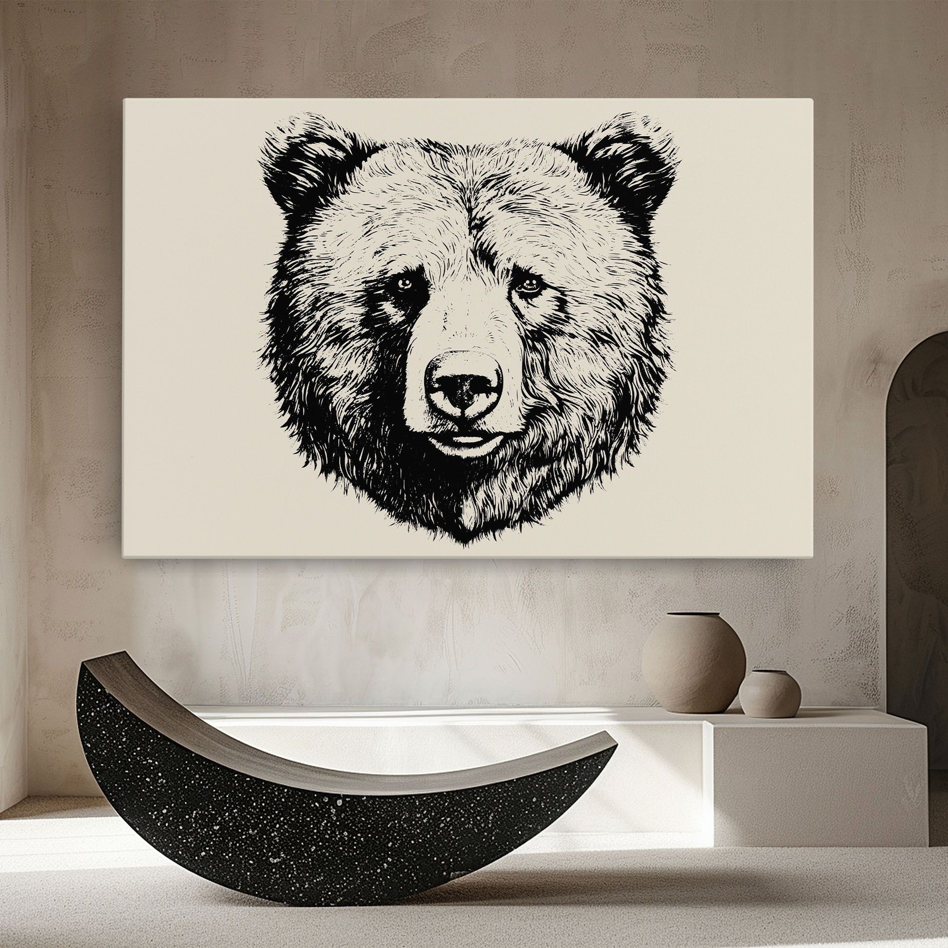Cream Head Bear mockup 8