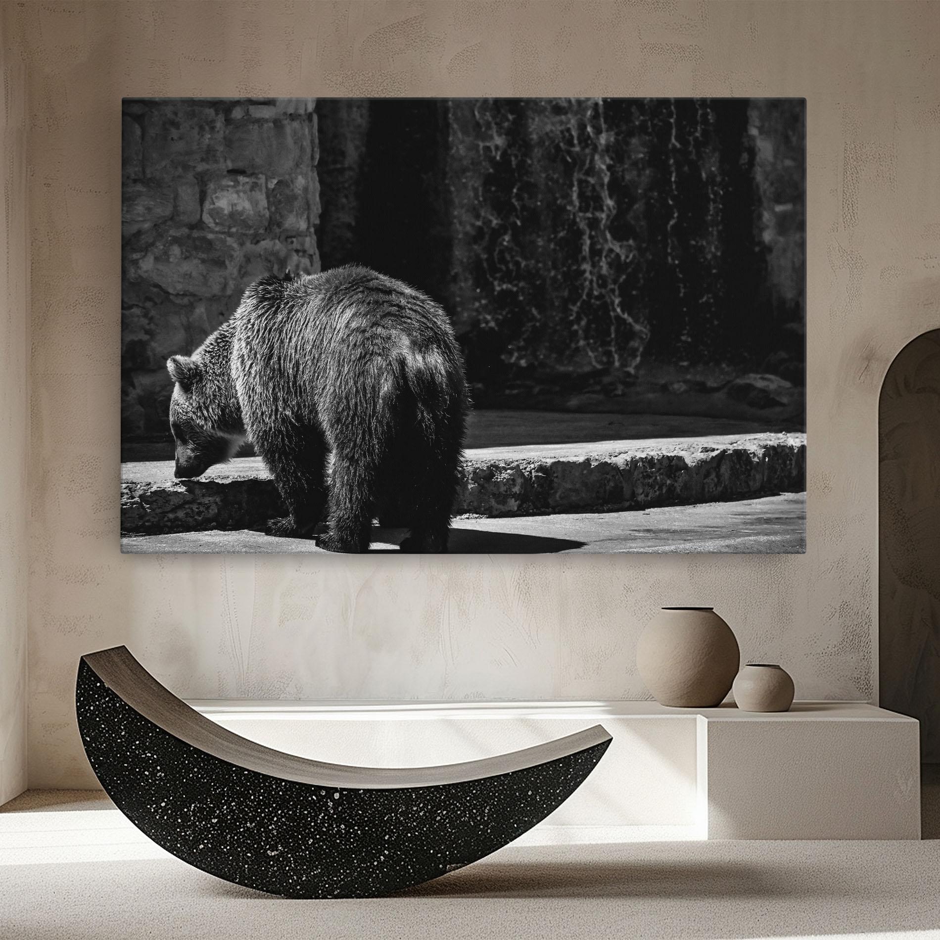 Tablou Canvas Grey Bear mockup 8