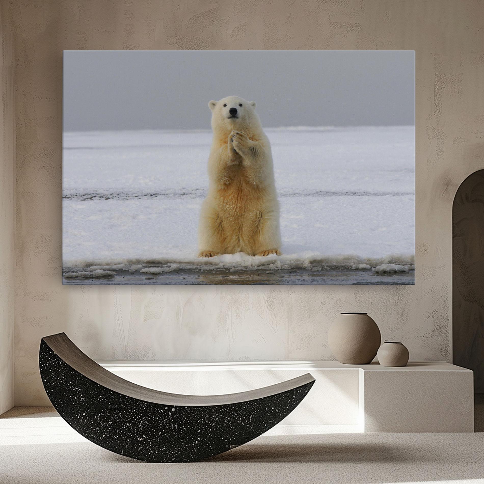 Tablou Canvas Icebear Praying mockup 8