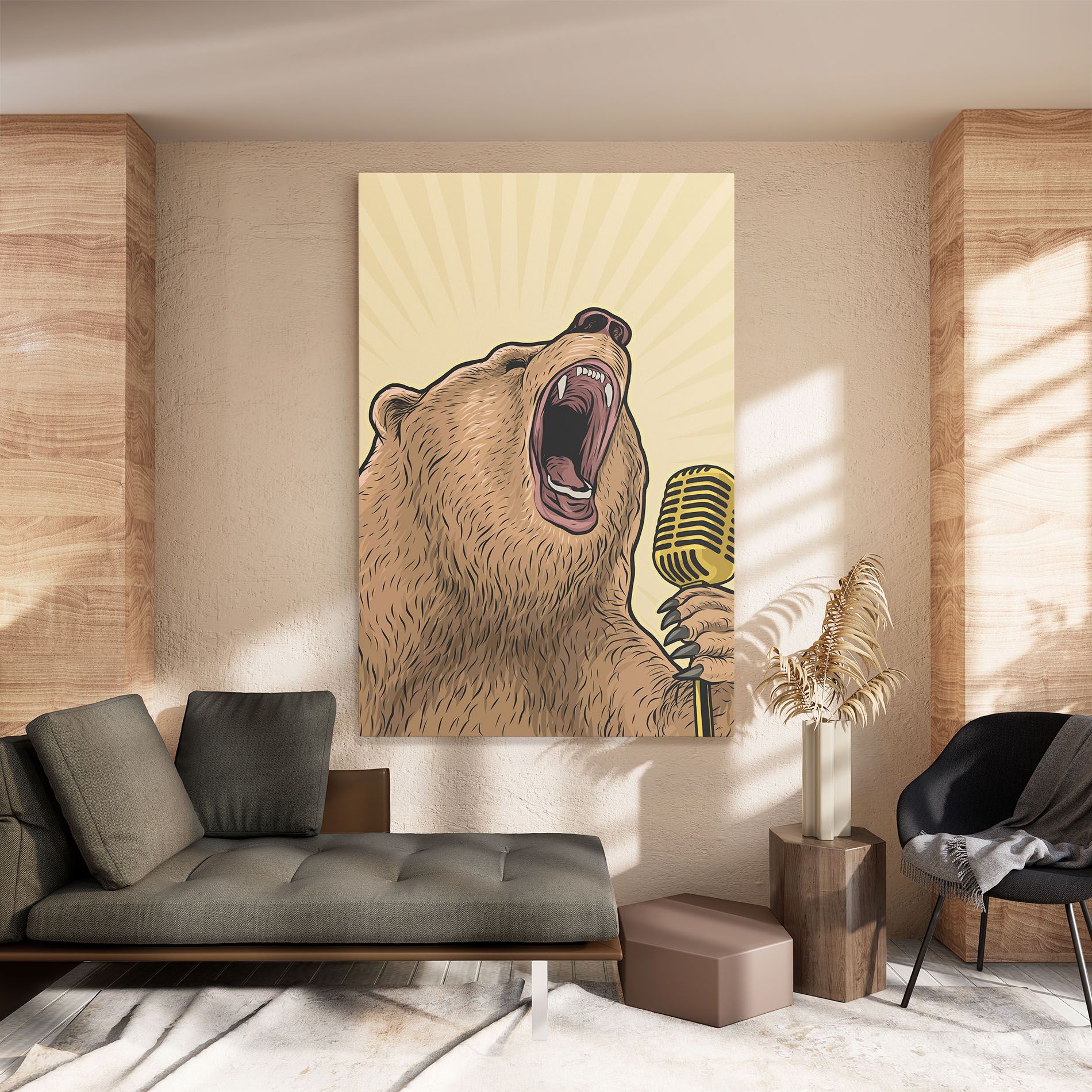 Bear Singing mockup 8