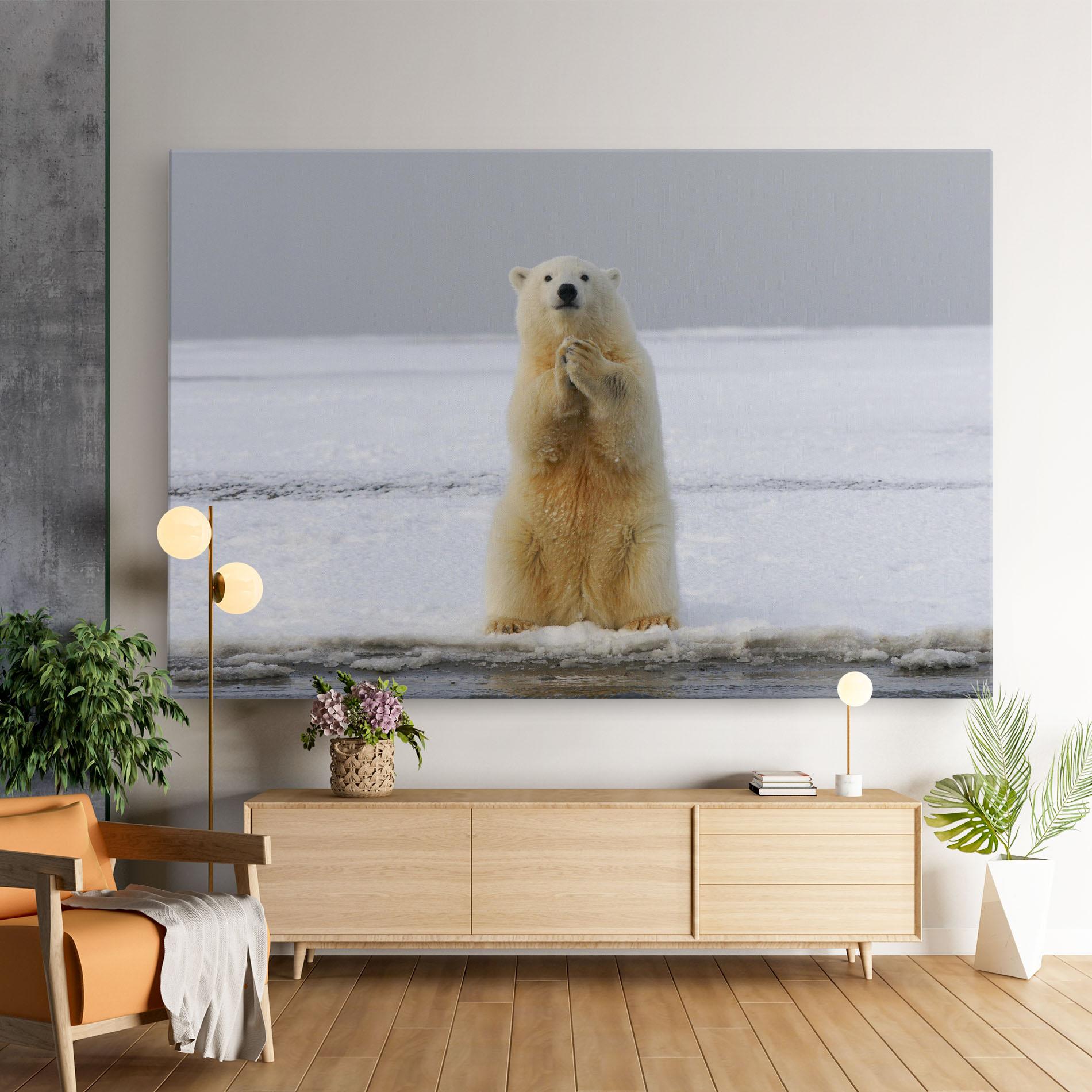 Tablou Canvas Icebear Praying mockup 9