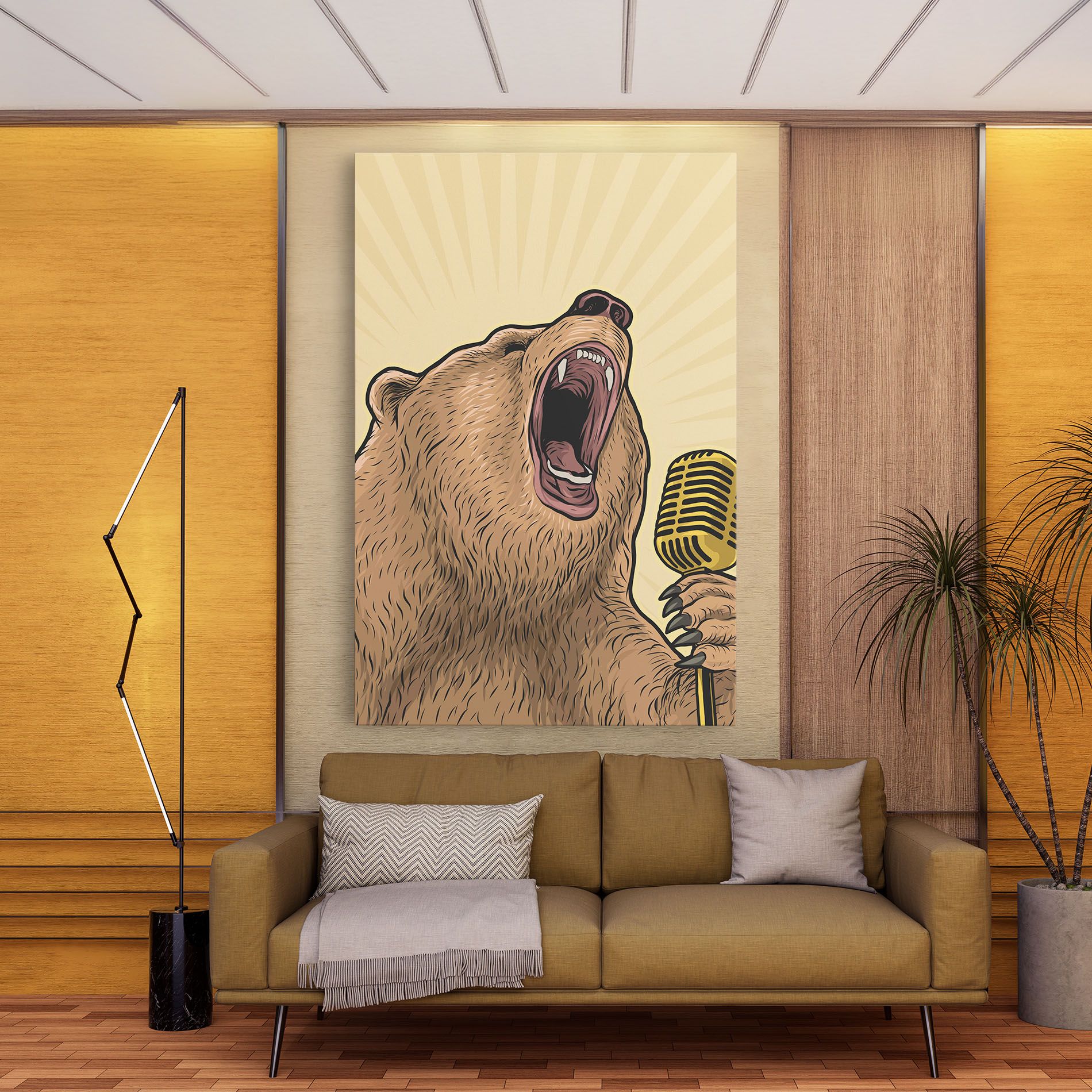 Bear Singing mockup 9