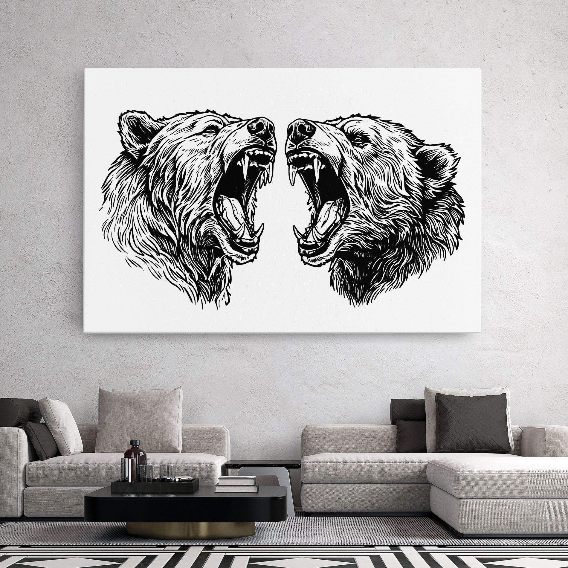 Tablou Canvas Bear Bite mockup 2