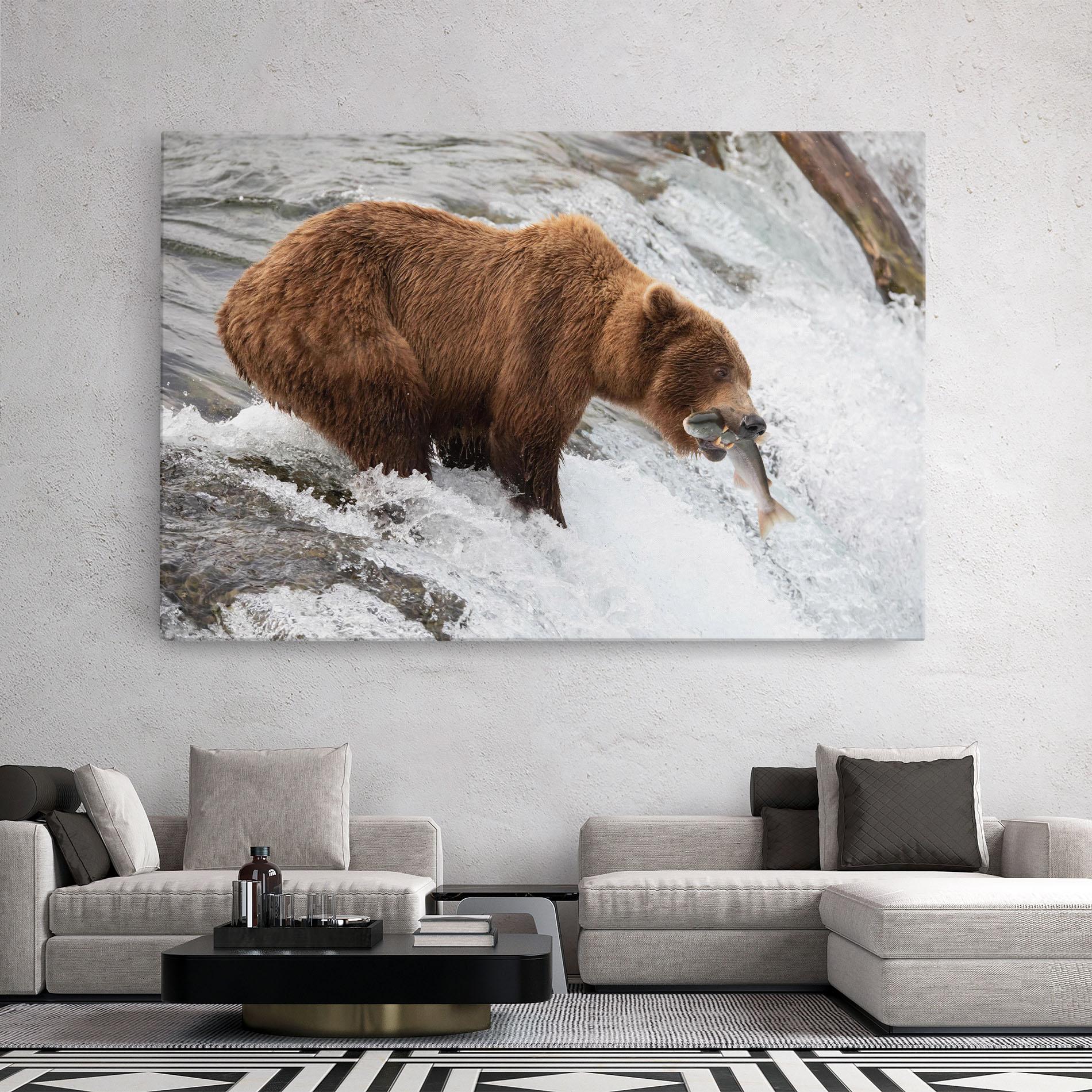 Tablou Canvas Bear Hunting mockup 2