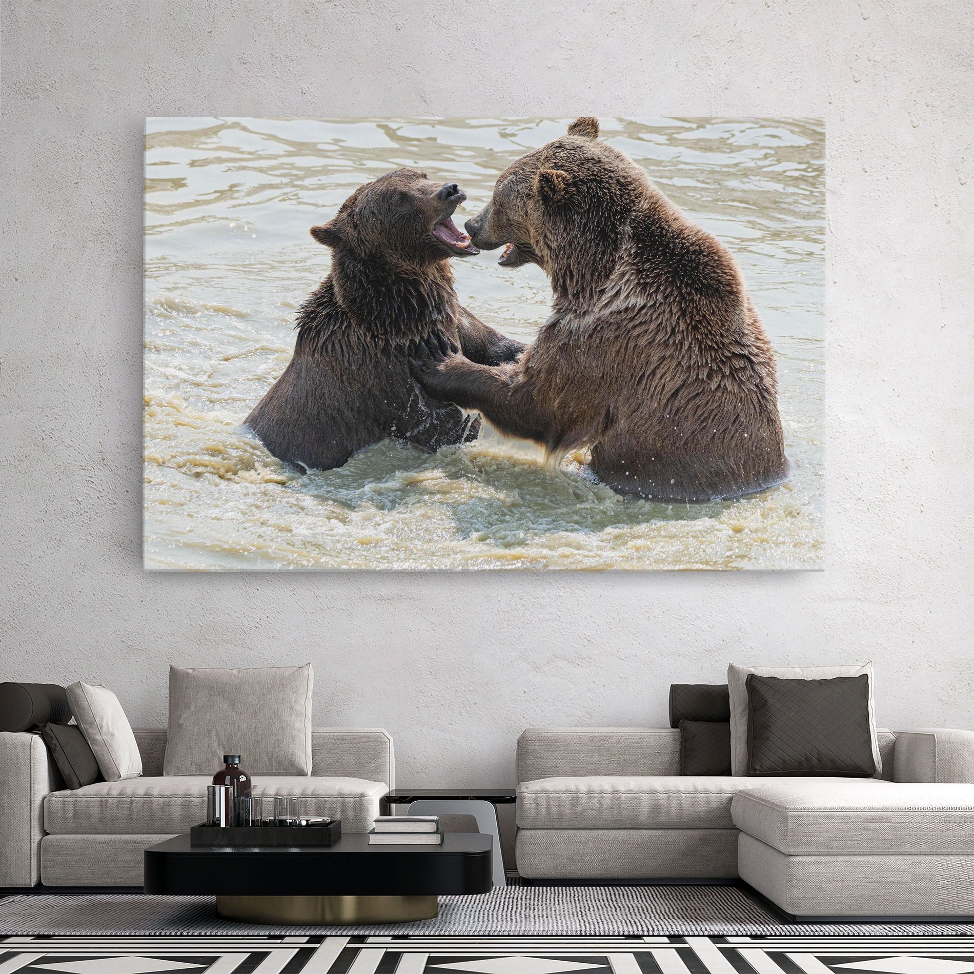 Bears Fighting mockup 2