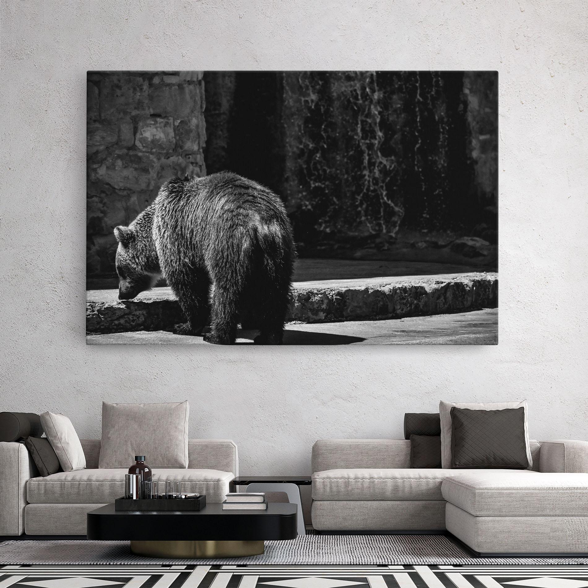 Tablou Canvas Grey Bear mockup 2