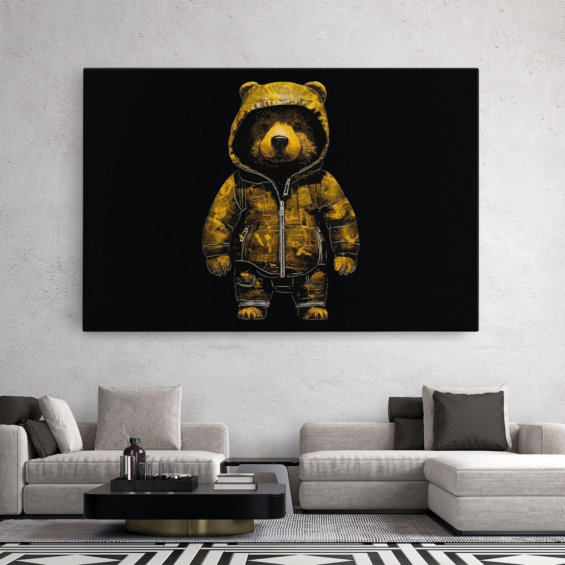 Tablou Canvas Yellow Bear mockup 2