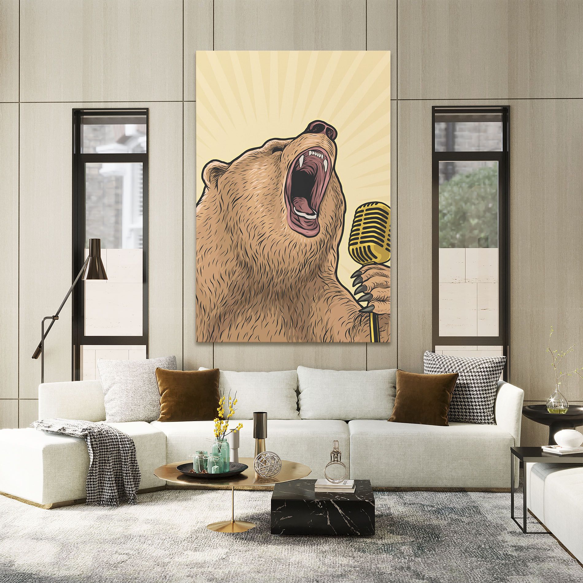 Bear Singing mockup 2