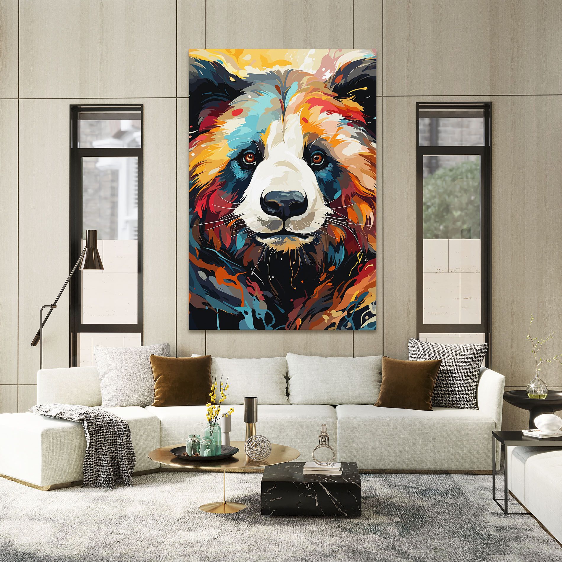 Cream Color Bear mockup 2