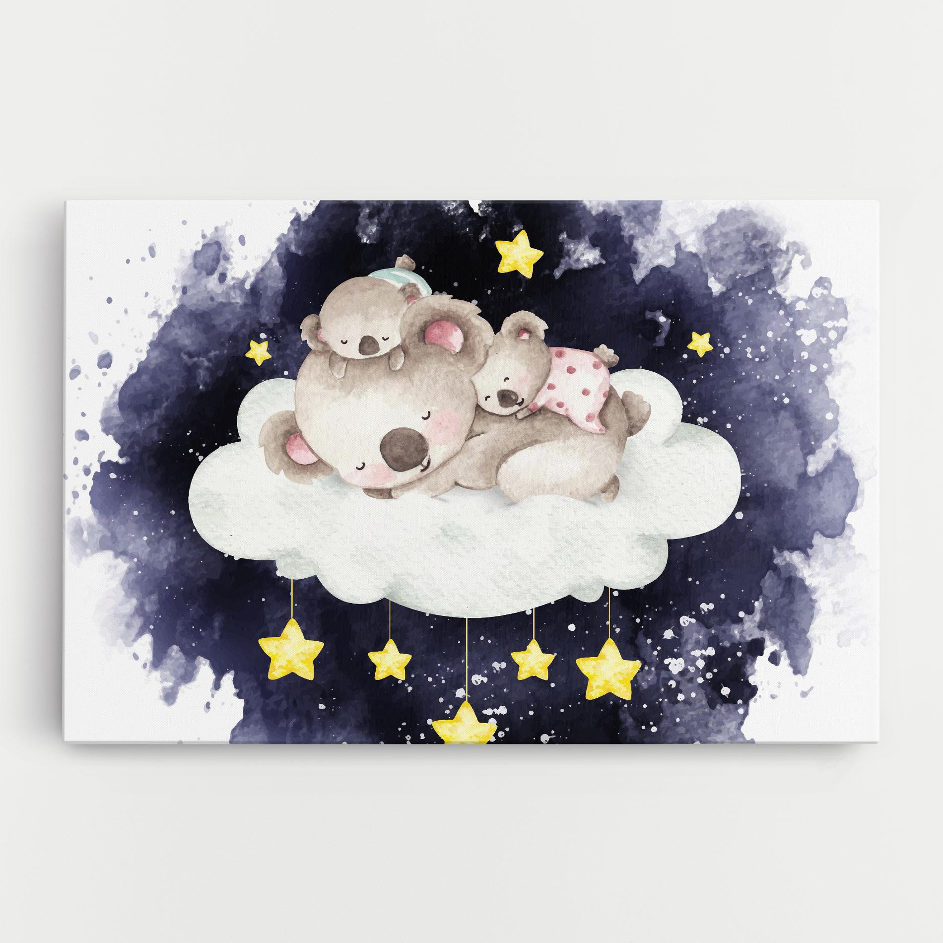 Tablou Canvas Baby Koala Sleeping mockup 0