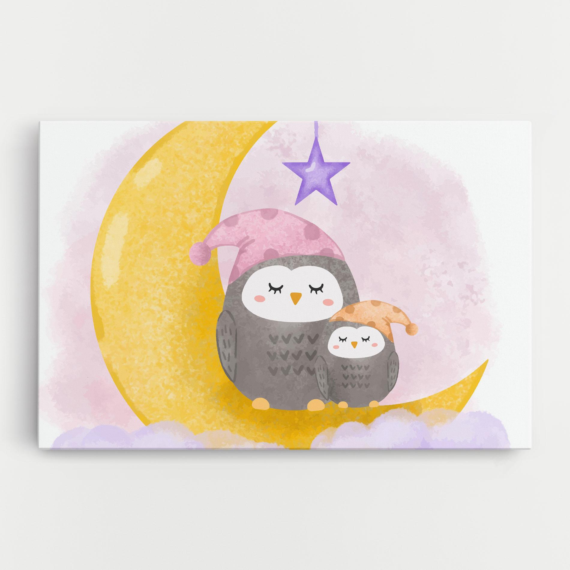 Tablou Canvas Baby Owl mockup 0