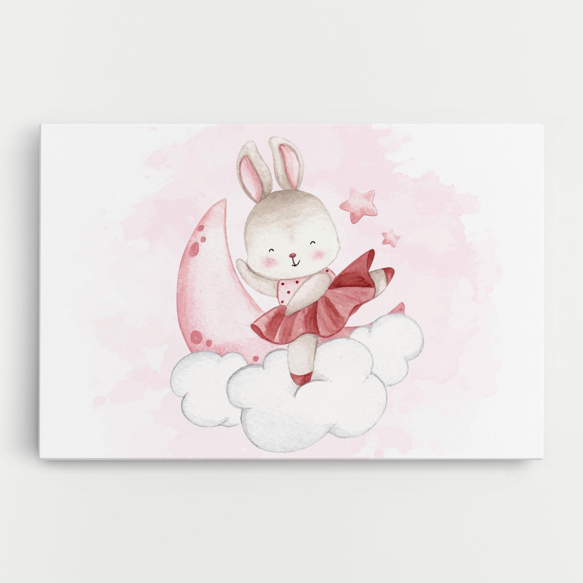 Tablou Canvas Ballerina Rabbit mockup 0