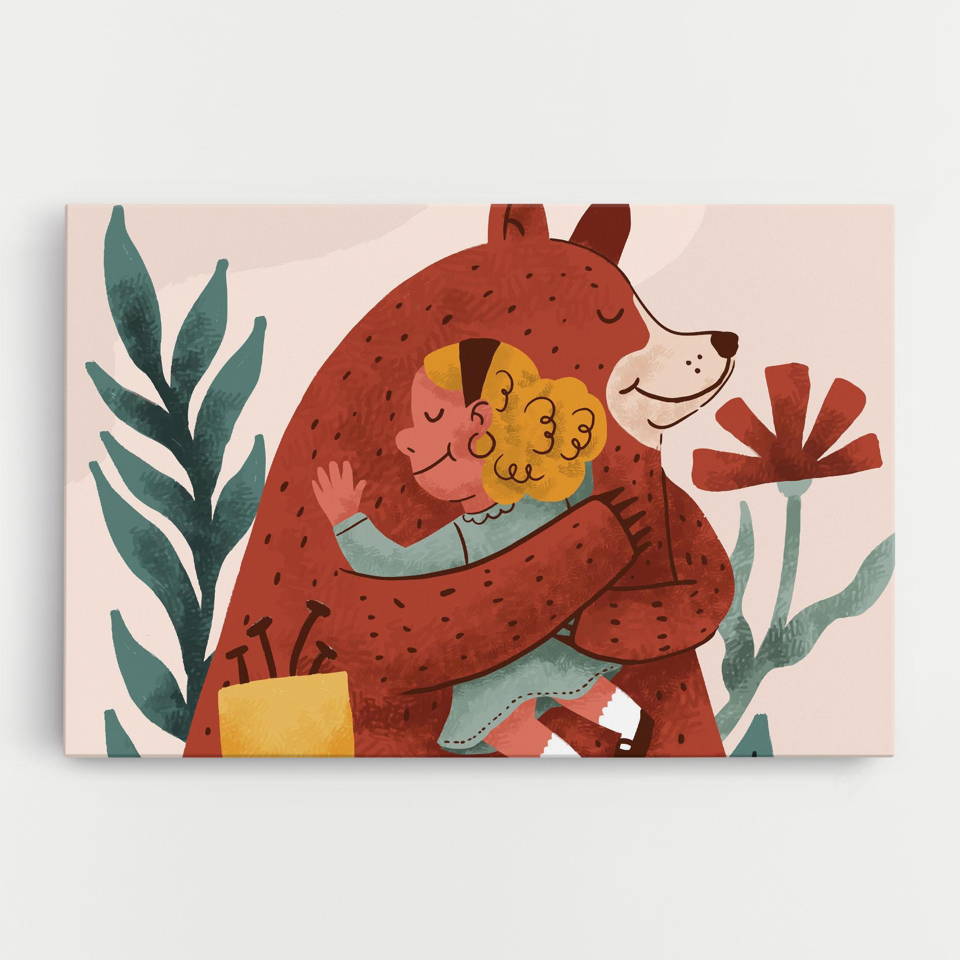 Tablou Canvas Bear Hug mockup 0