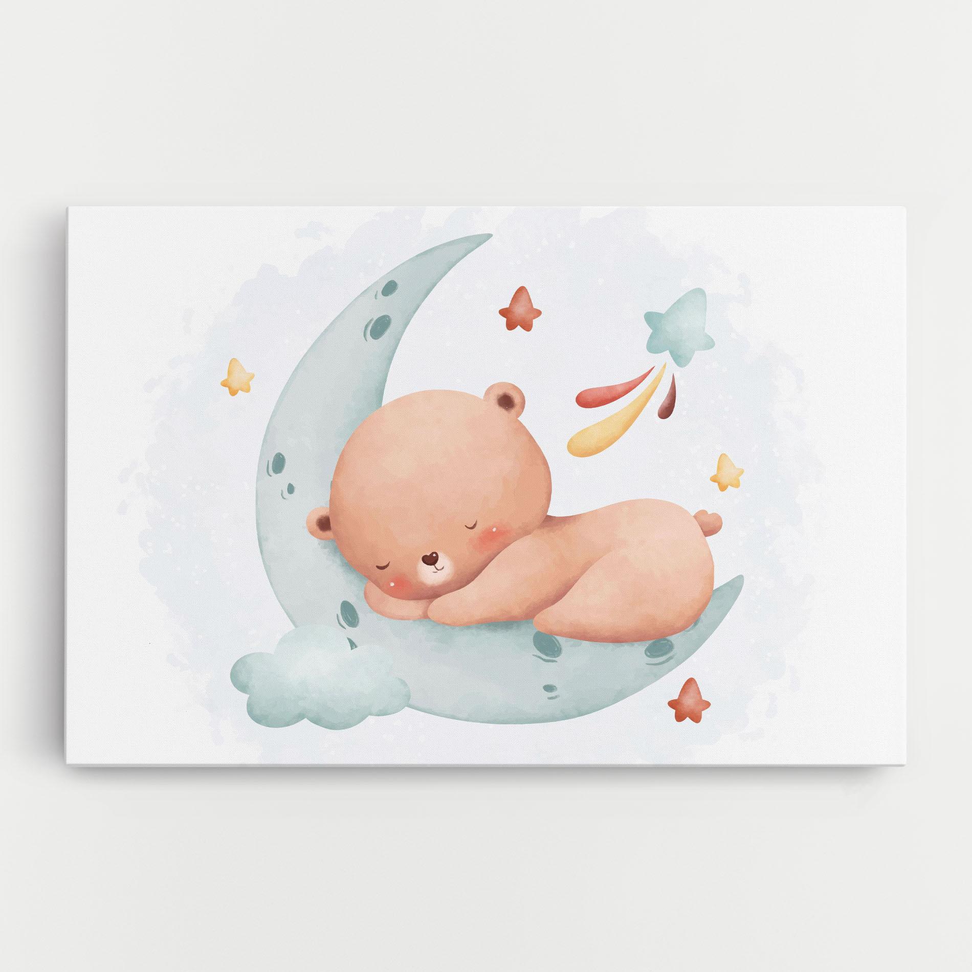 Tablou Canvas Blue Moon Bear mockup 0