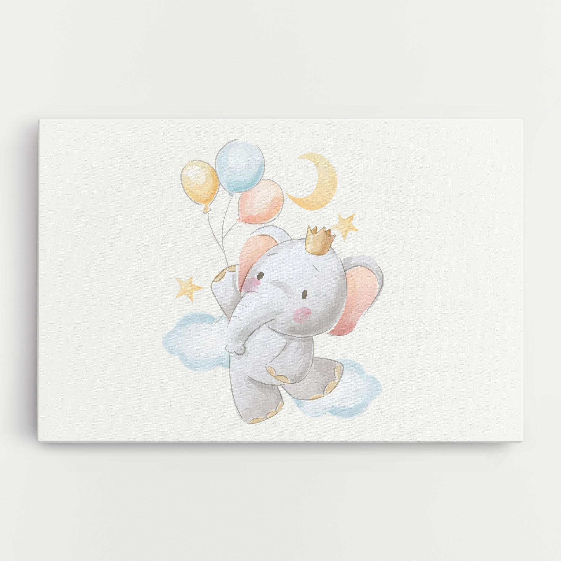 Tablou Canvas Elephant Flying mockup 0