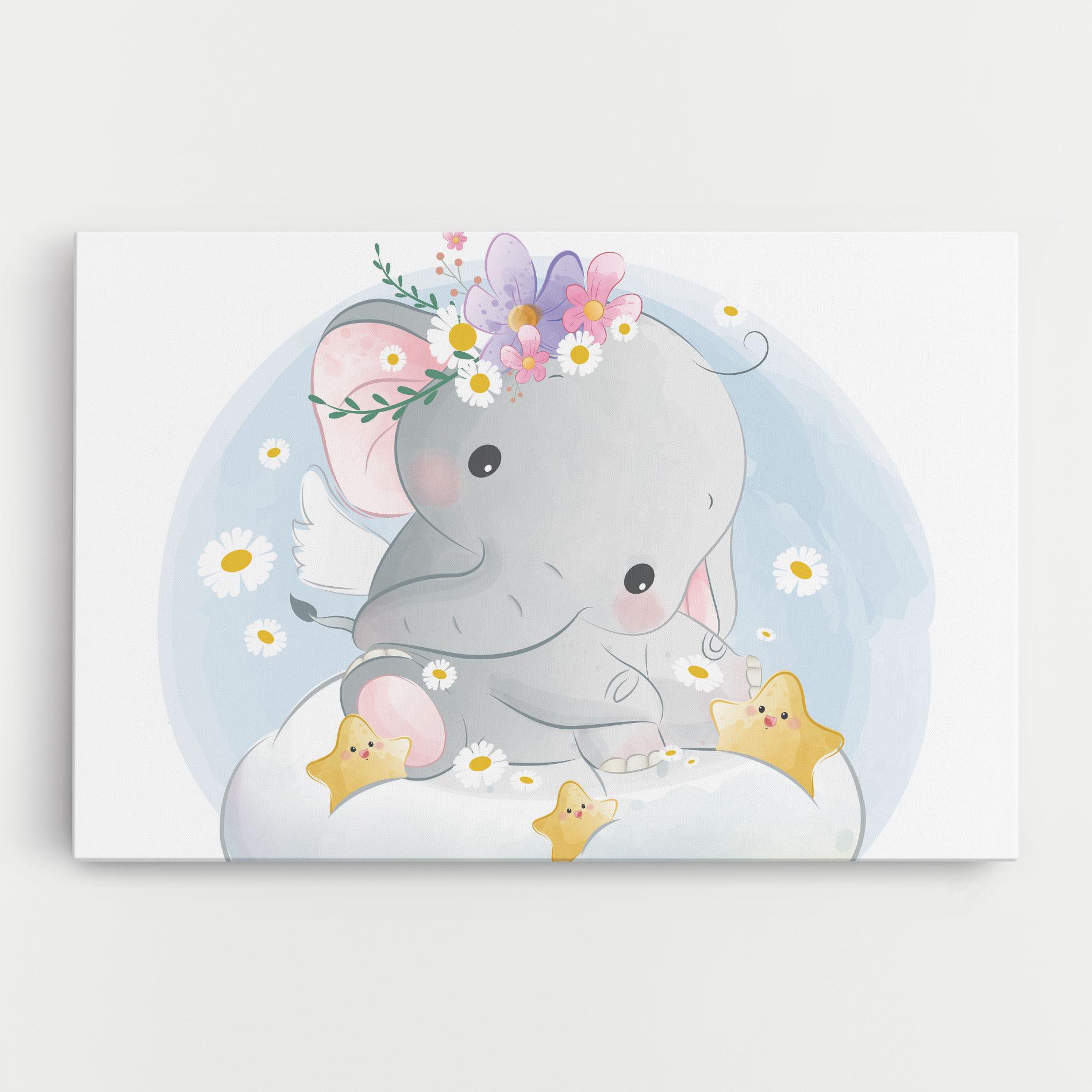 Tablou Canvas Elephant Stars mockup 0