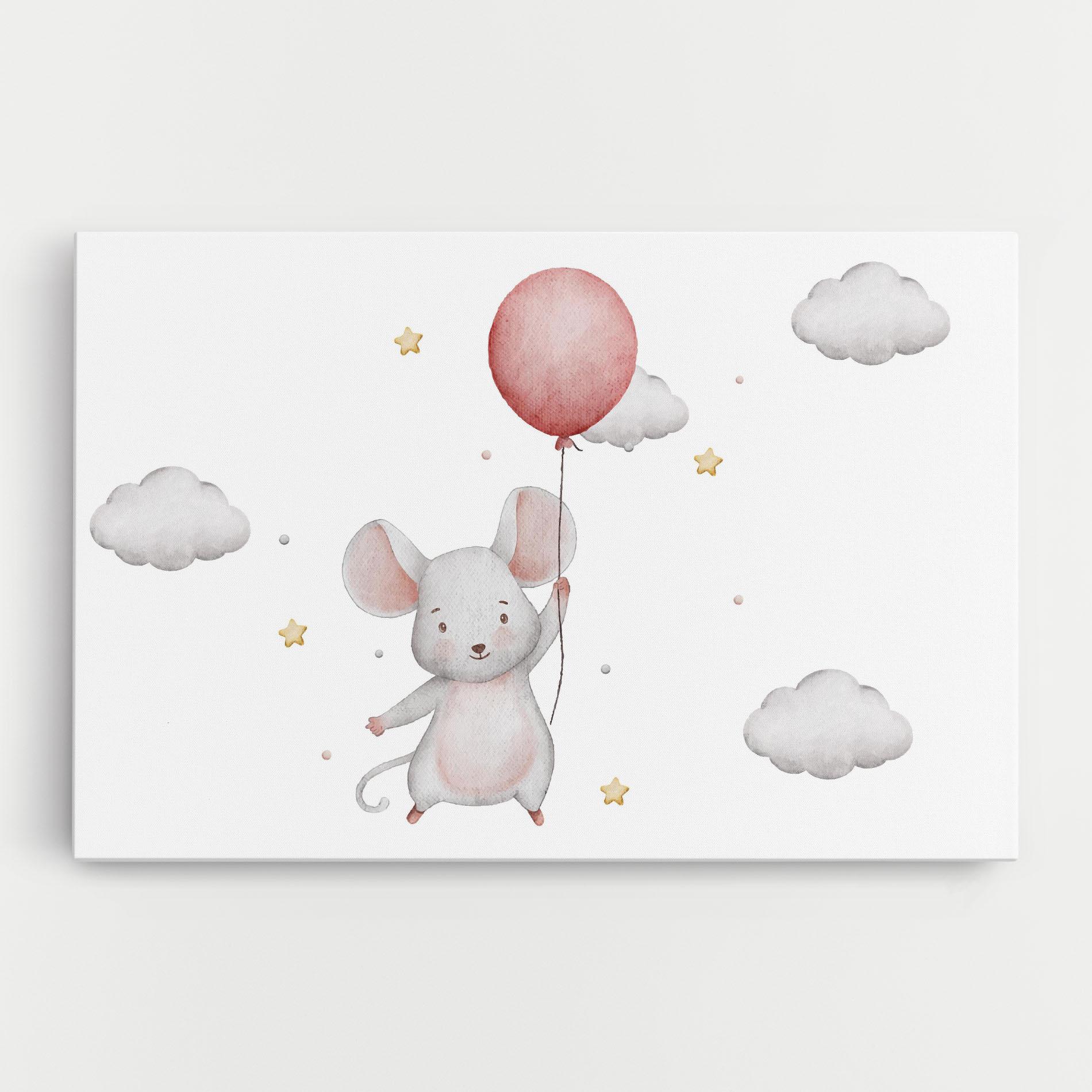 Tablou Canvas Mouse Balloon mockup 0