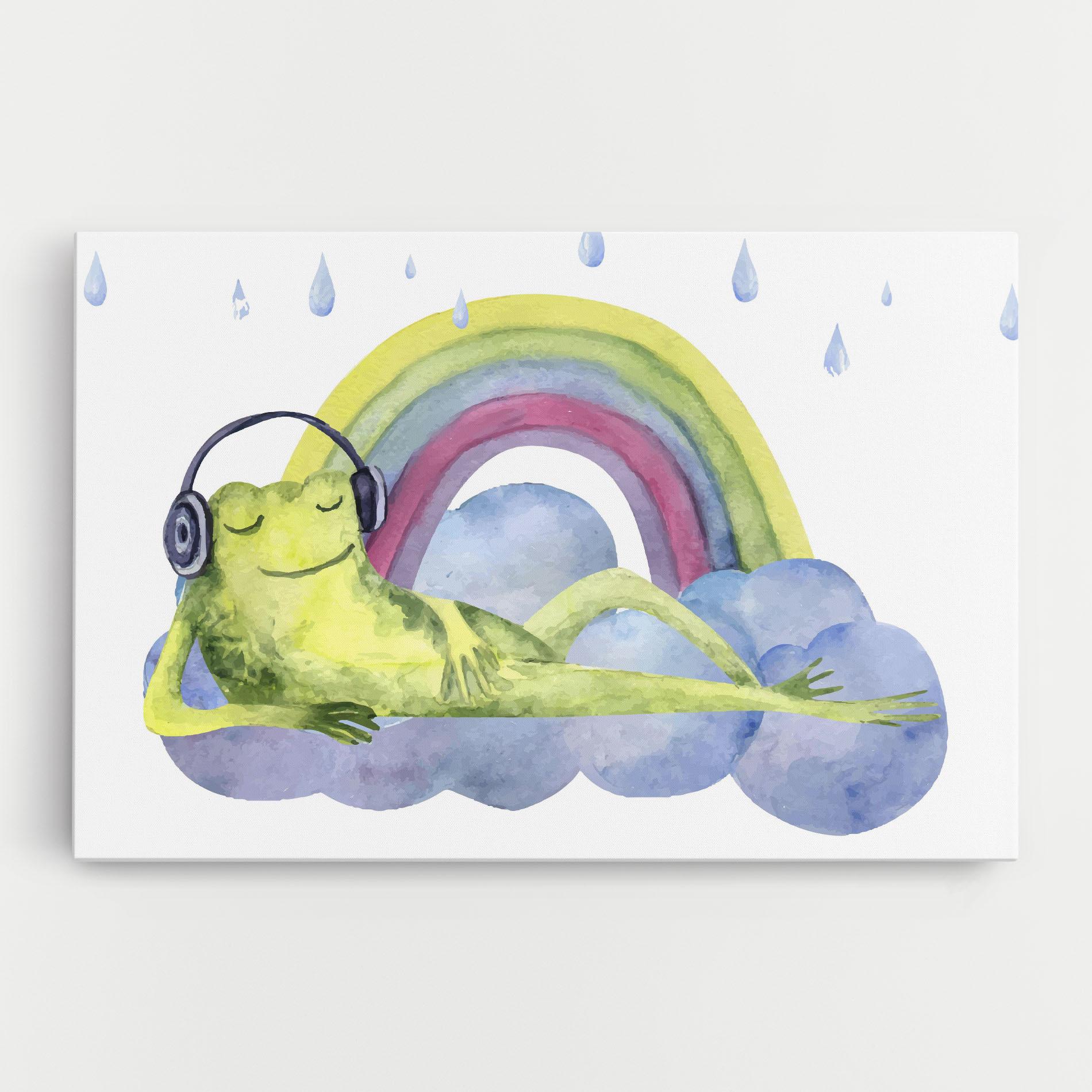 Tablou Canvas Rainbow Frog mockup 0