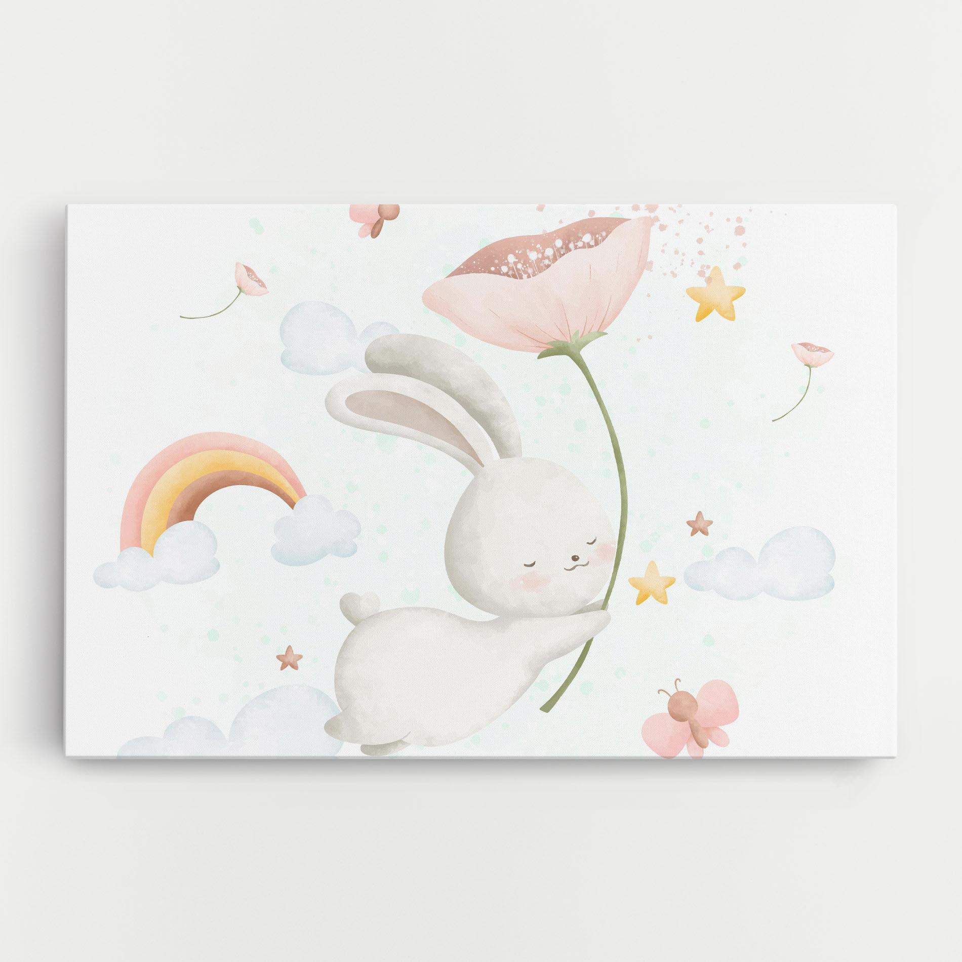 Tablou Canvas Spring Flower Bunny mockup 0