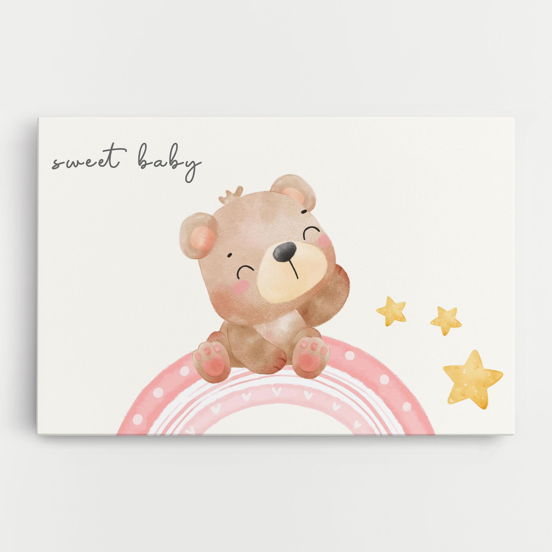 Tablou Canvas Sweet Baby Bear mockup 0