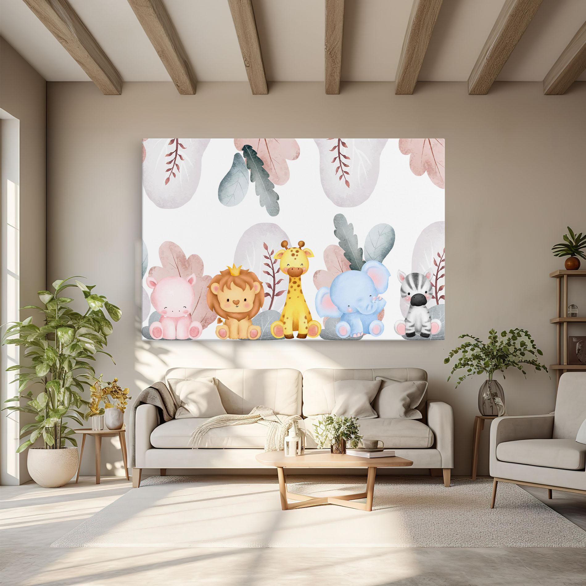 Tablou Canvas Baby Animals mockup 6