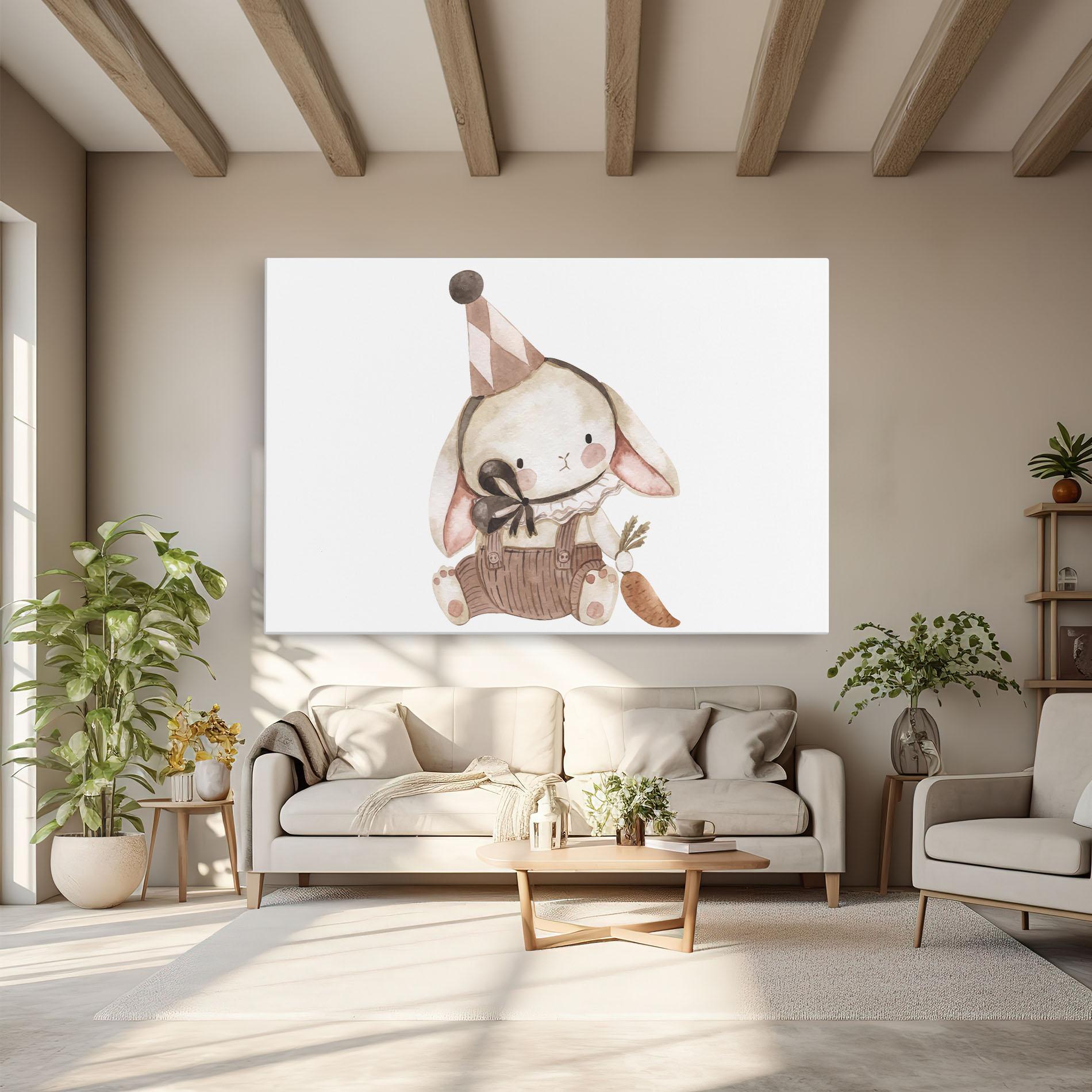 Tablou Canvas Baby Brown Rabbit mockup 6